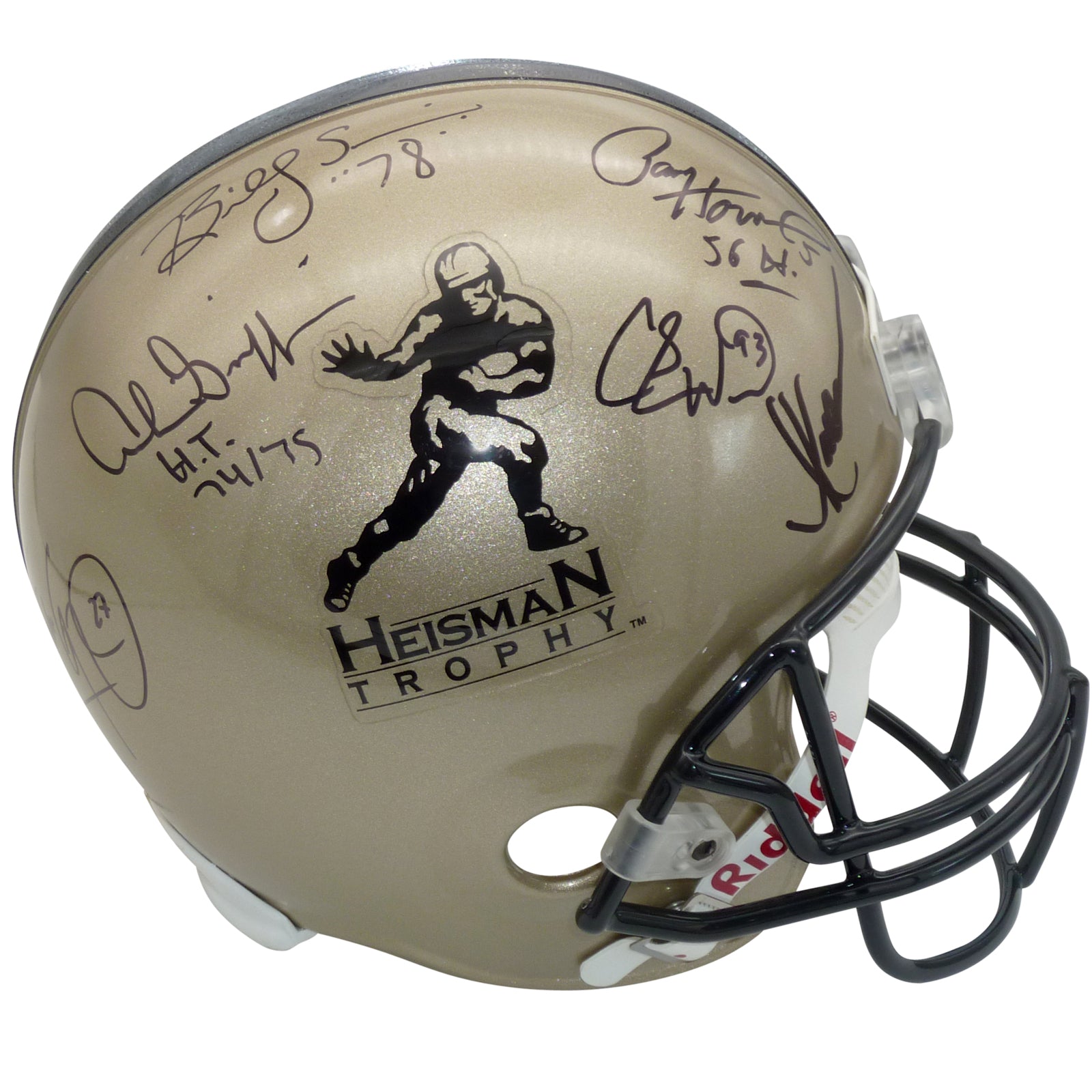 football helmet auction Heisman Trophy Winners Multi Autographed Heisman Full-Size Deluxe Repl – Palm Beach Autographs LLC