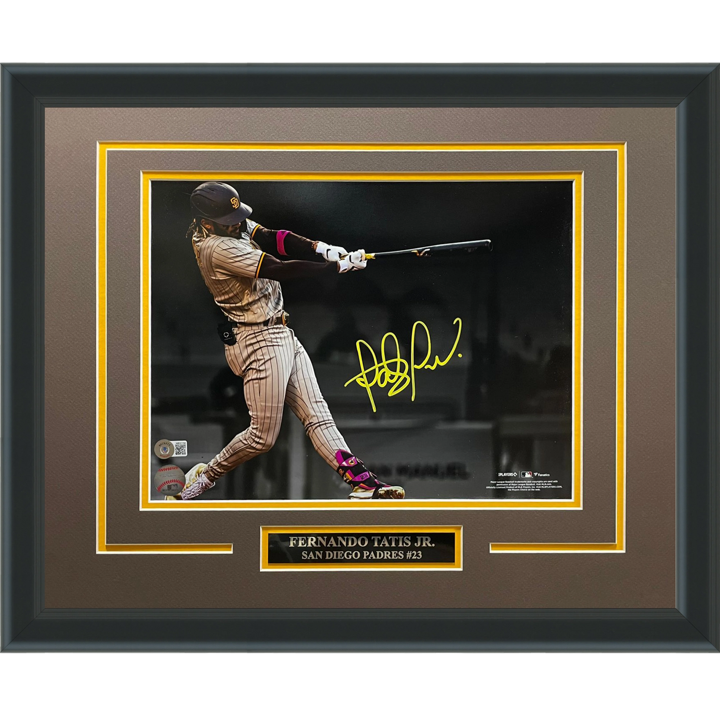 Fernando Tatis Jr Autographed San Diego Padres (Spotlight) Deluxe Framed 11x14 Photo - Beckett