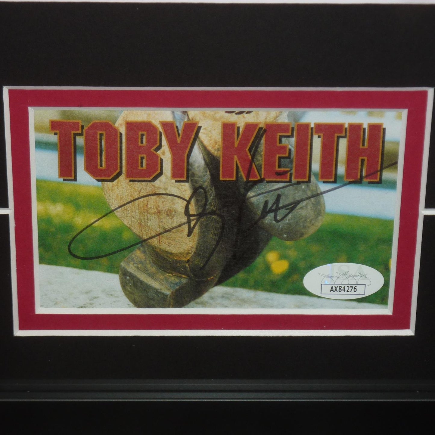 Toby Keith Autographed Red Solo Cup Music "Signature Series" Frame - JSA