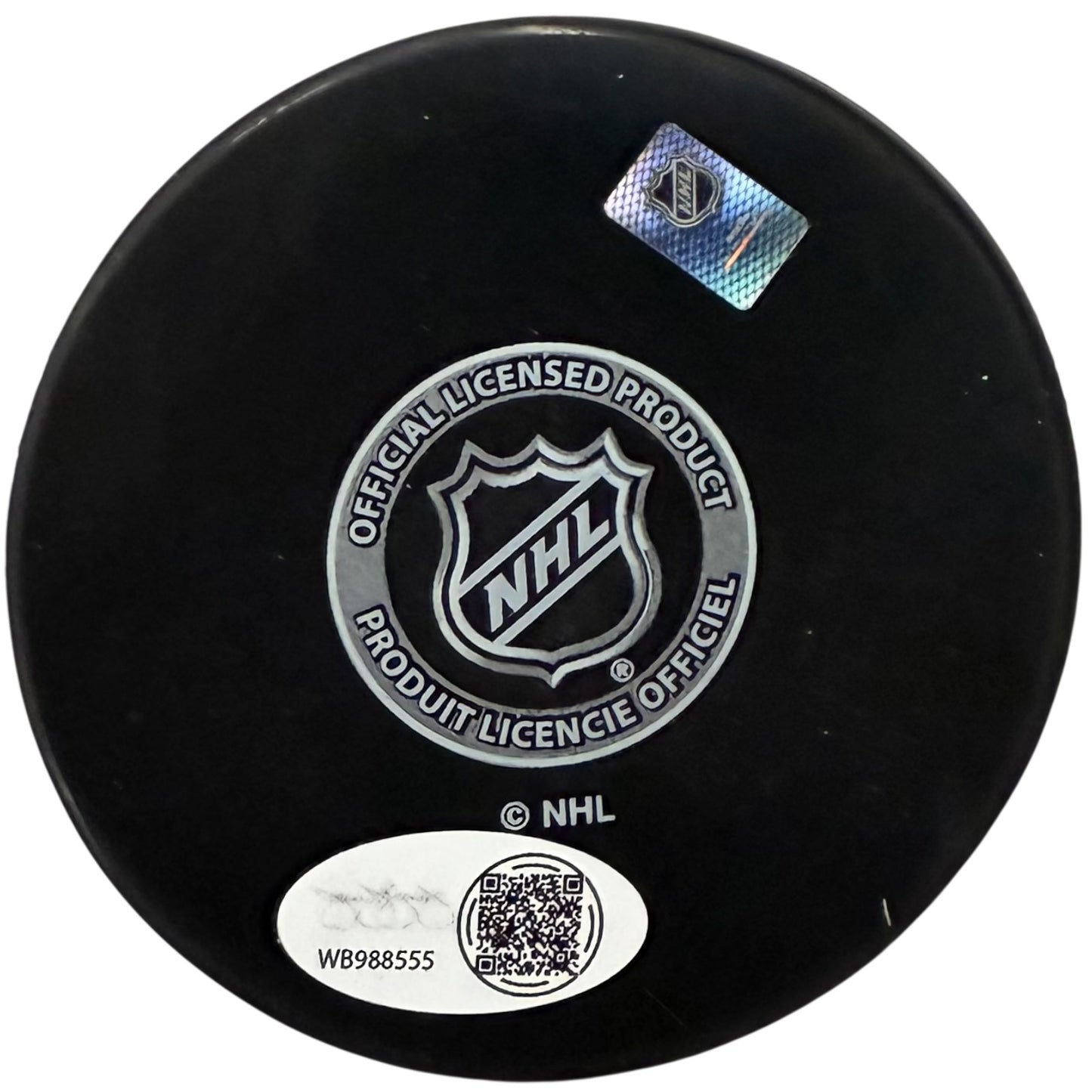 Mackie Samoskevich Autographed Florida Panthers Hockey Puck - JSA