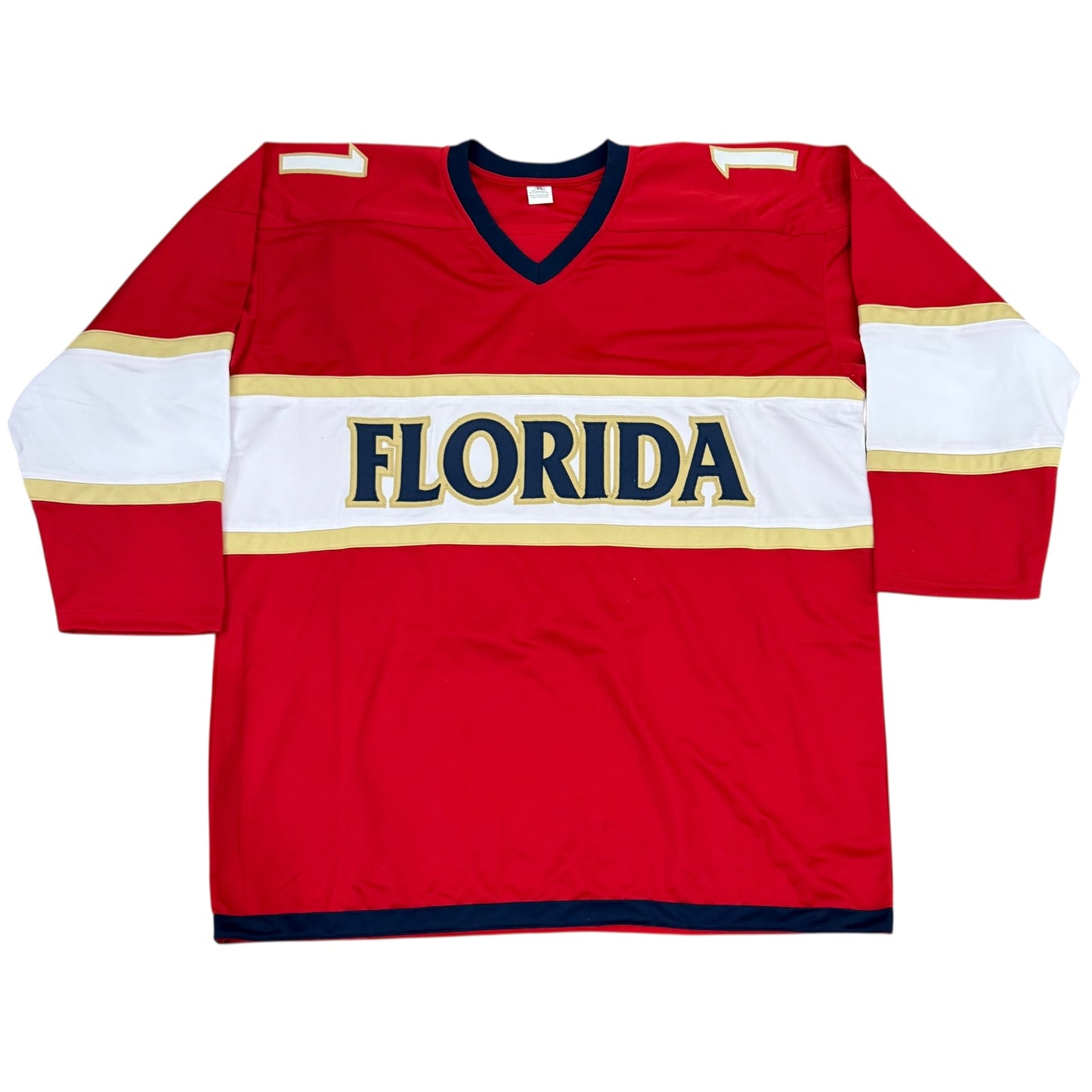 Mackie Samoskevich Autographed Florida (Red #11) Custom Hockey Jersey - JSA