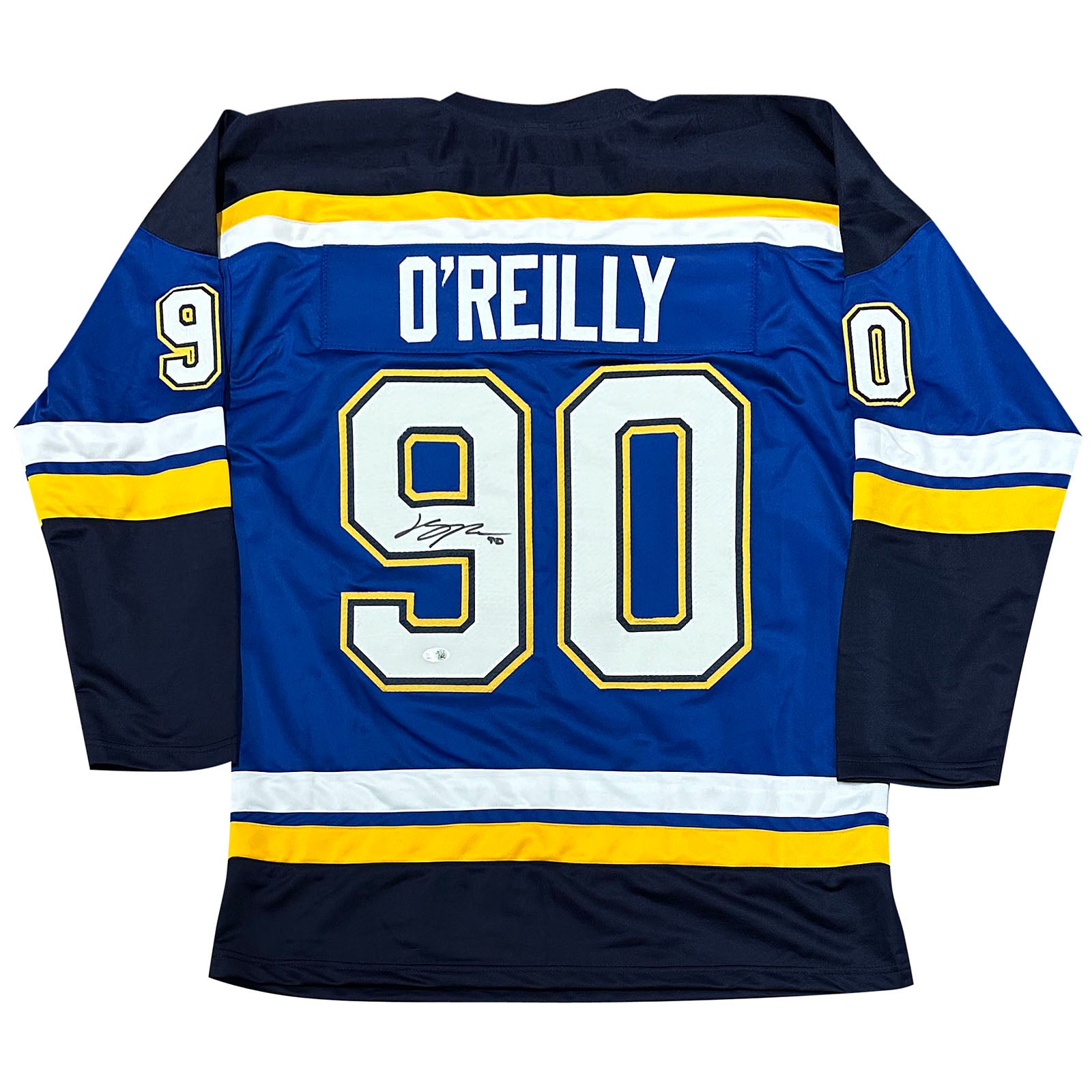 Ryan O'Reilly Autographed St Louis (Blue #90) Custom Hockey Jersey
