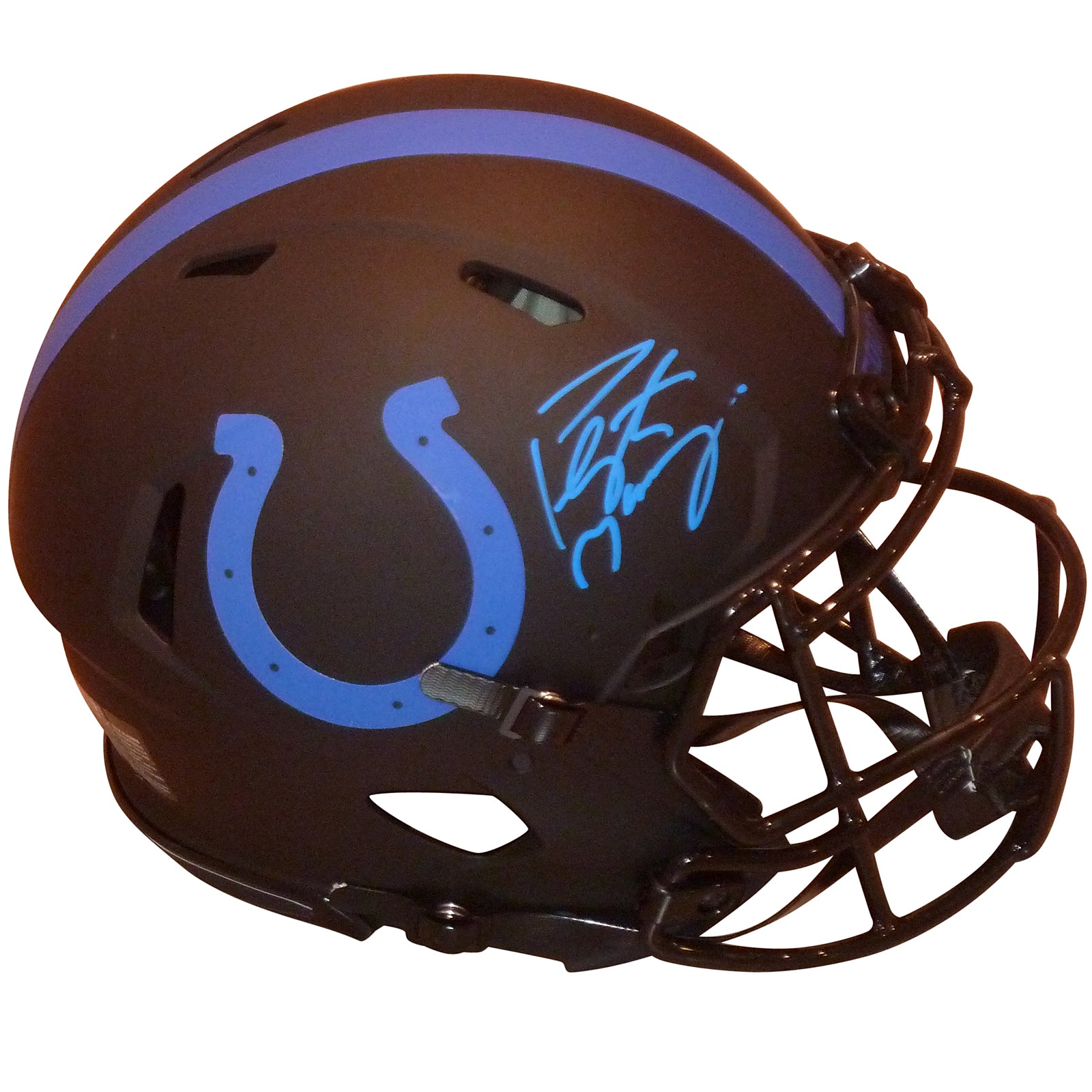 Peyton Manning Indianapolis Colts Autographed Riddell Eclipse Alternate Speed Authentic Helmet