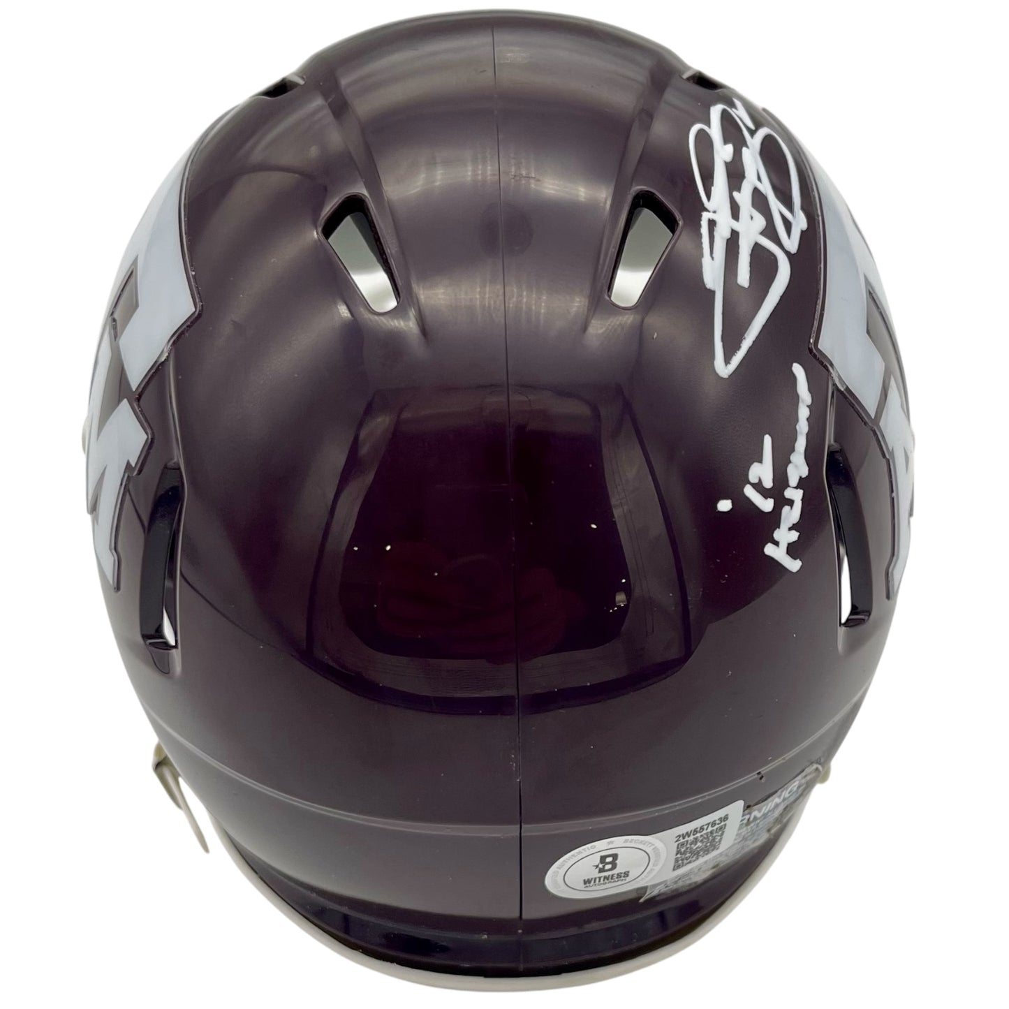 Johnny Manziel Autographed Texas AM Aggies Mini Helmet - Beckett