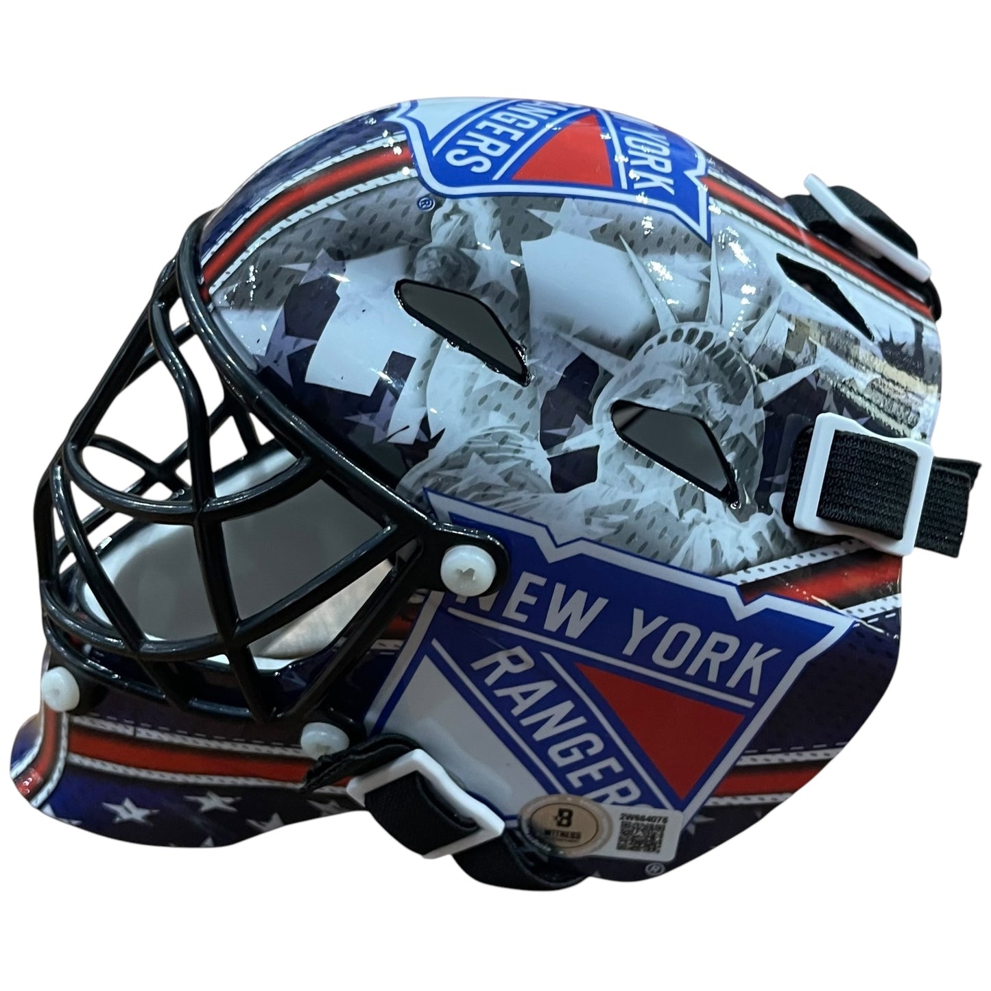 Mike Richter Autographed New York Rangers Mini Goalie Mask - Beckett