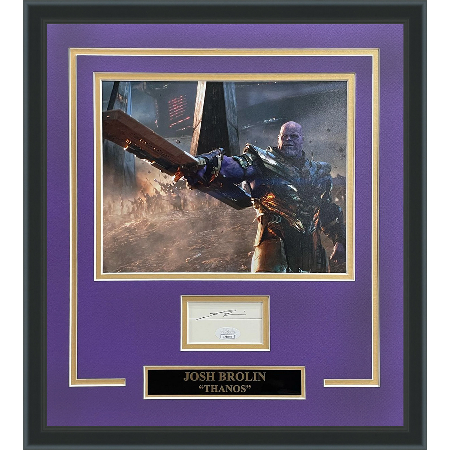 Josh Brolin "Thanos" Autographed Marvel Avengers 8x12 Photo "Signature Series" Frame - JSA