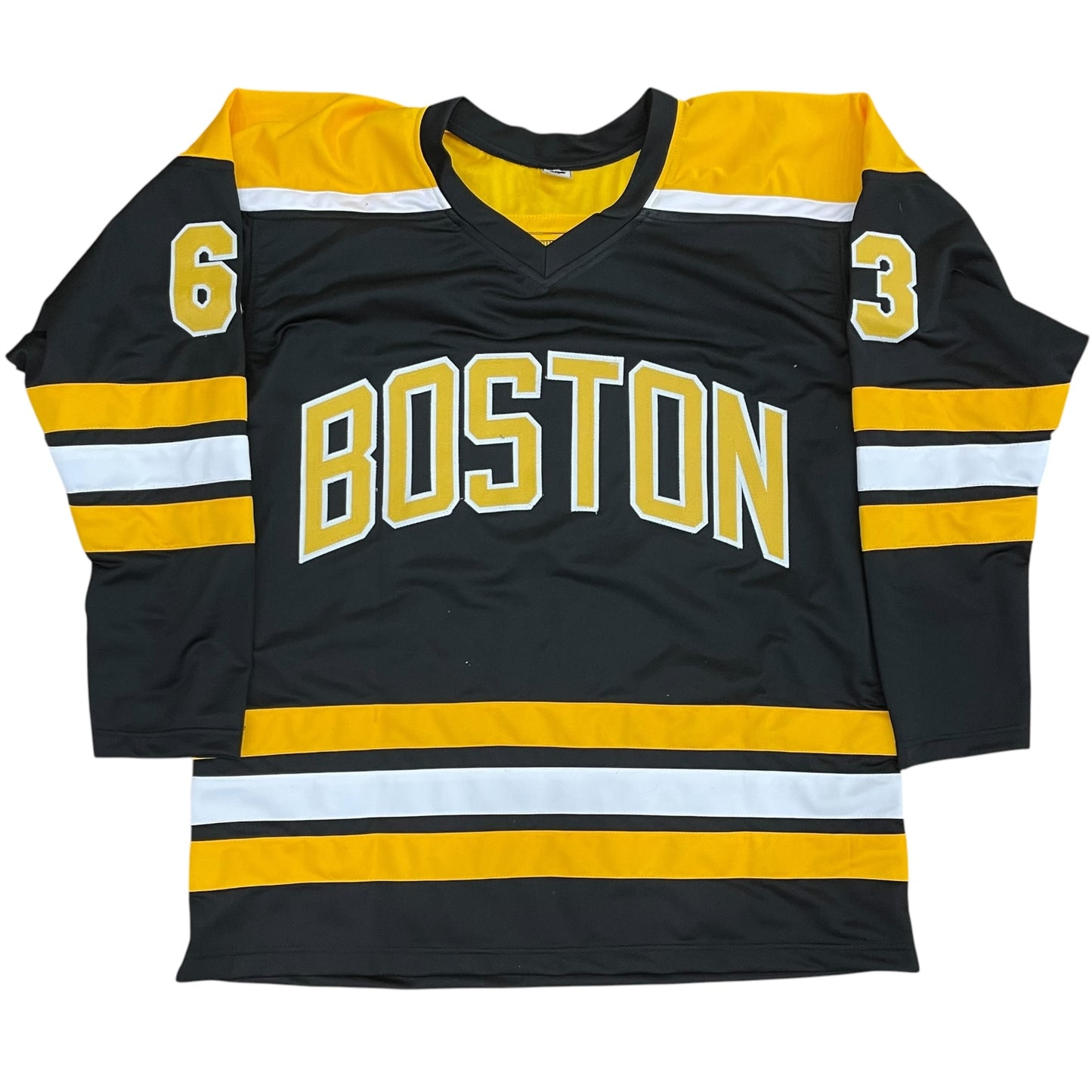 Brad Marchand Autographed Boston (Black #63) Custom Jersey - JSA