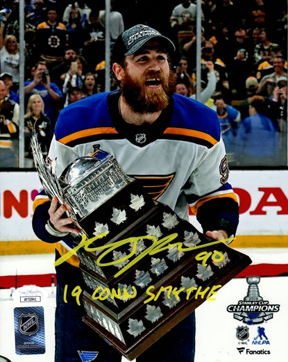 Ryan O'Reilly Autographed St Louis Blues (Conn Smythe Trophy) 8x10 Photo w/ "19 Conn Smythe" - JSA