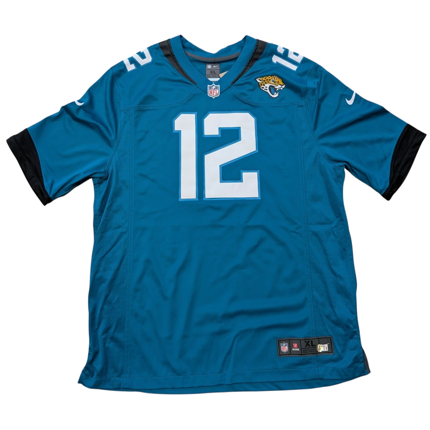 Travis Hunter Autographed Jacksonville Jaguars (Teal #12) Nike Jersey - Beckett