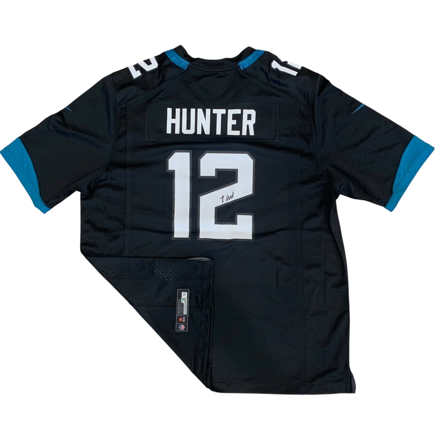 Travis Hunter Autographed Jacksonville Jaguars (Black #12) Nike Jersey - Beckett