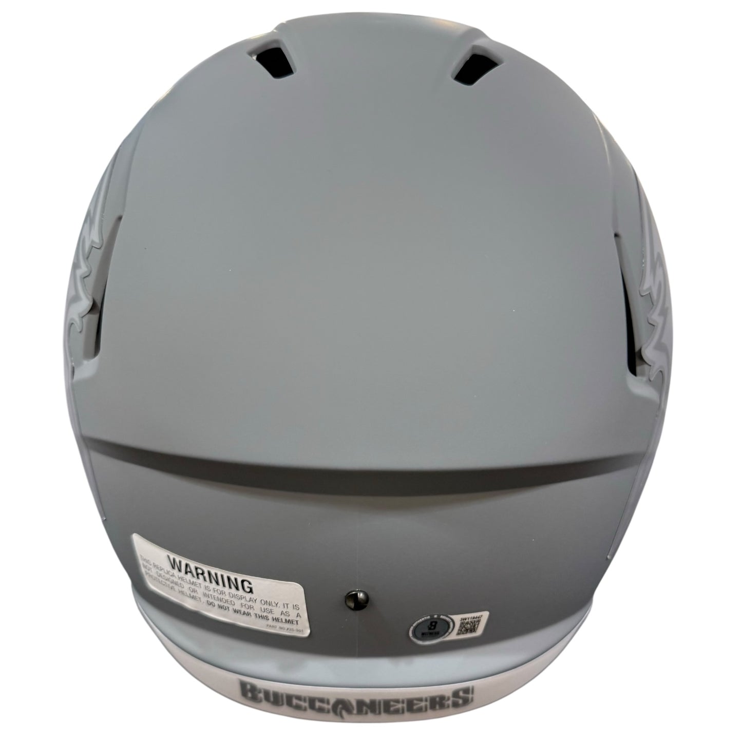 Baker Mayfield Autographed Tampa Bay Buccaneers (SLATE) Deluxe Full-Size Replica Helmet - Beckett