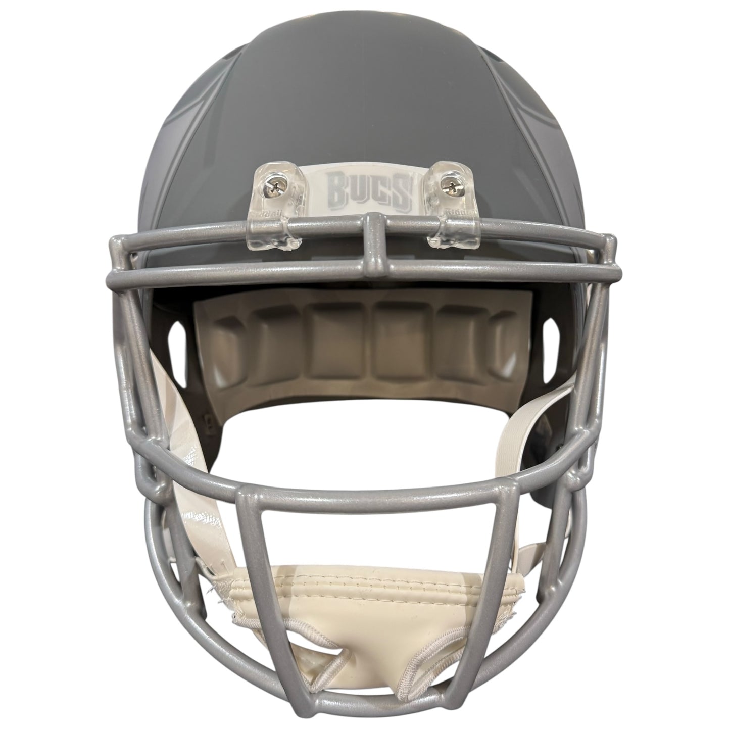 Baker Mayfield Autographed Tampa Bay Buccaneers (SLATE) Deluxe Full-Size Replica Helmet - Beckett