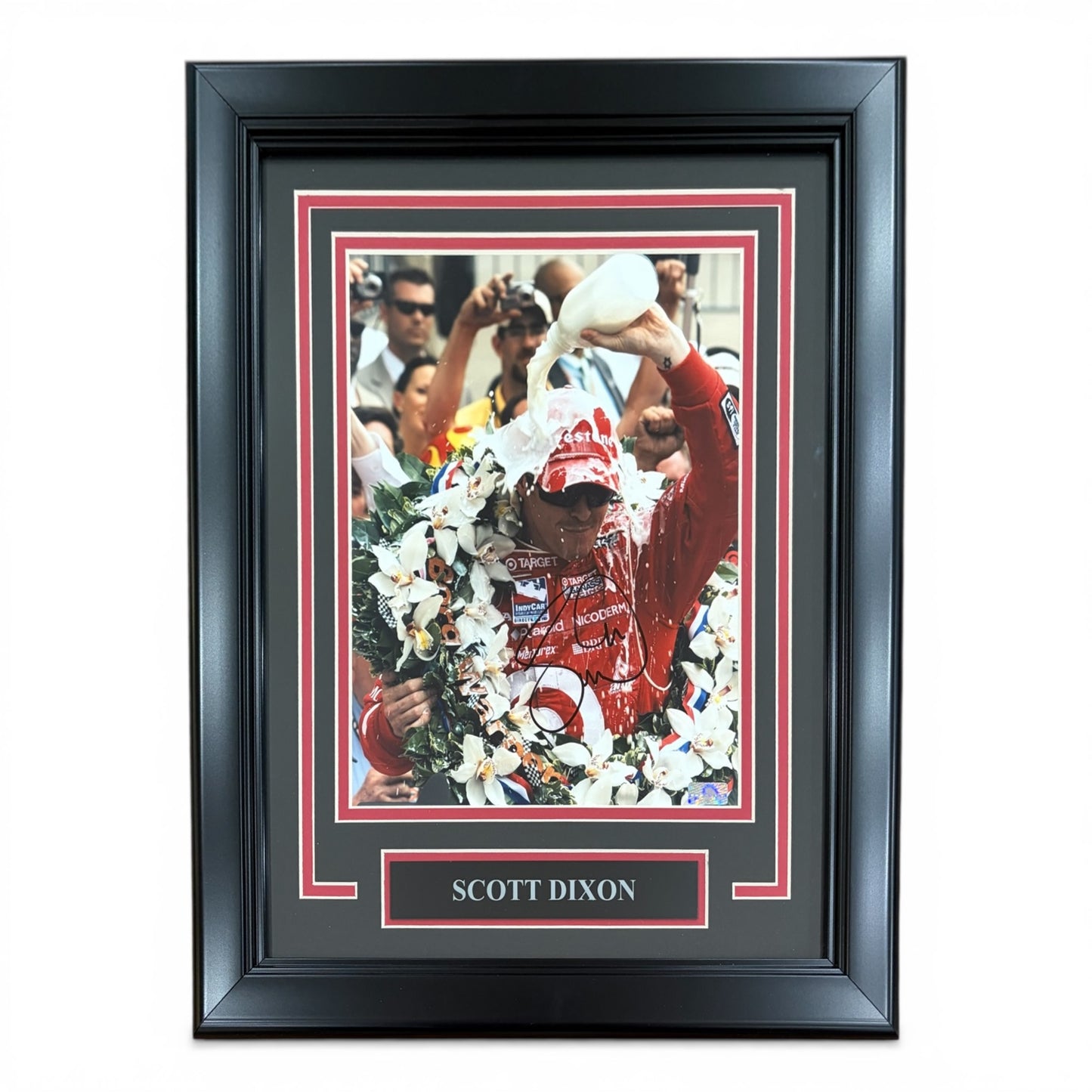 Scott Dixon Autographed IndyCar Deluxe Framed 8x10 Photo