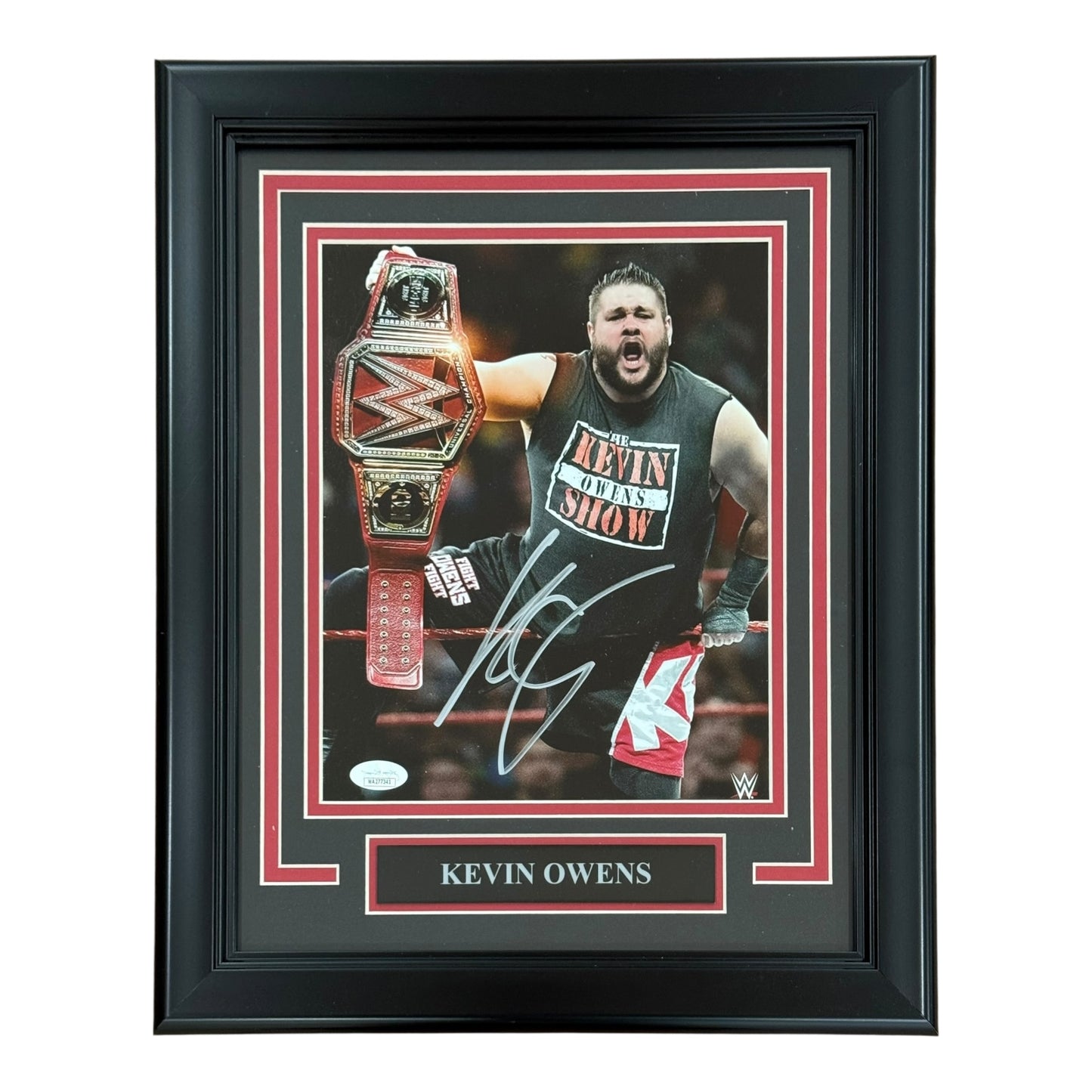 Kevin Owens Autographed WWE Wrestling Deluxe Framed 8x10 Photo - JSA