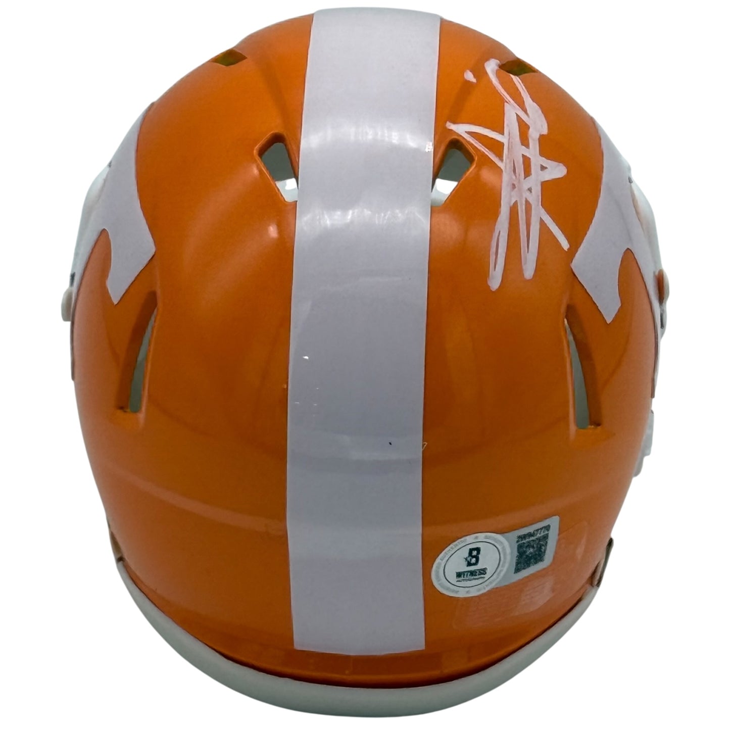 Alvin Kamara Autographed Tennessee Vols (Orange Alternate) Mini Helmet - Beckett