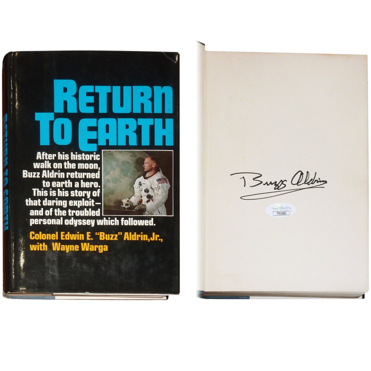 Buzz Aldrin Autographed NASA "Return To Earth" Book - JSA
