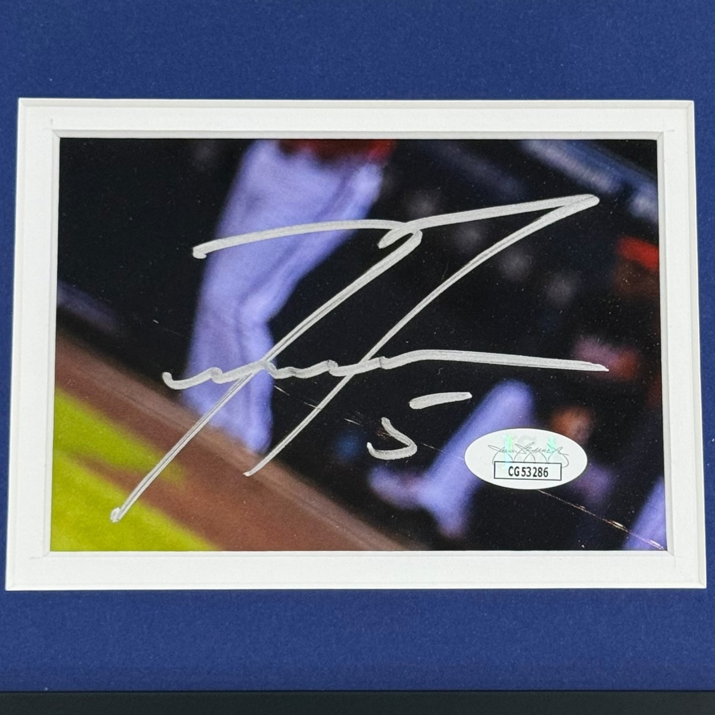 Freddie Freeman Autographed Los Angeles Dodgers (2024 WS Grand Slam) Deluxe Framed 11x14 Photo Frame - JSA