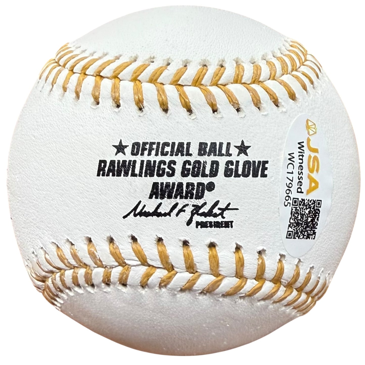 Andruw Jones 10x GG Autographed Official Major League Gold Glove Baseball - JSA