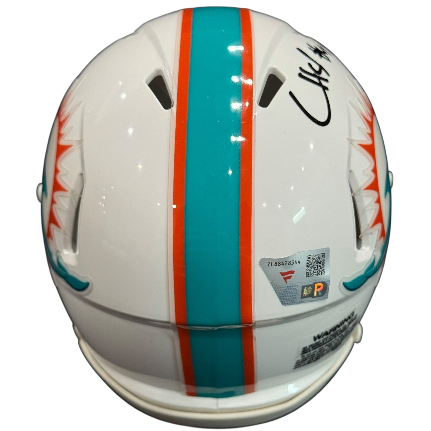 Chop Robinson Autographed Miami Dolphins (Speed) Mini Helmet - Fanatics