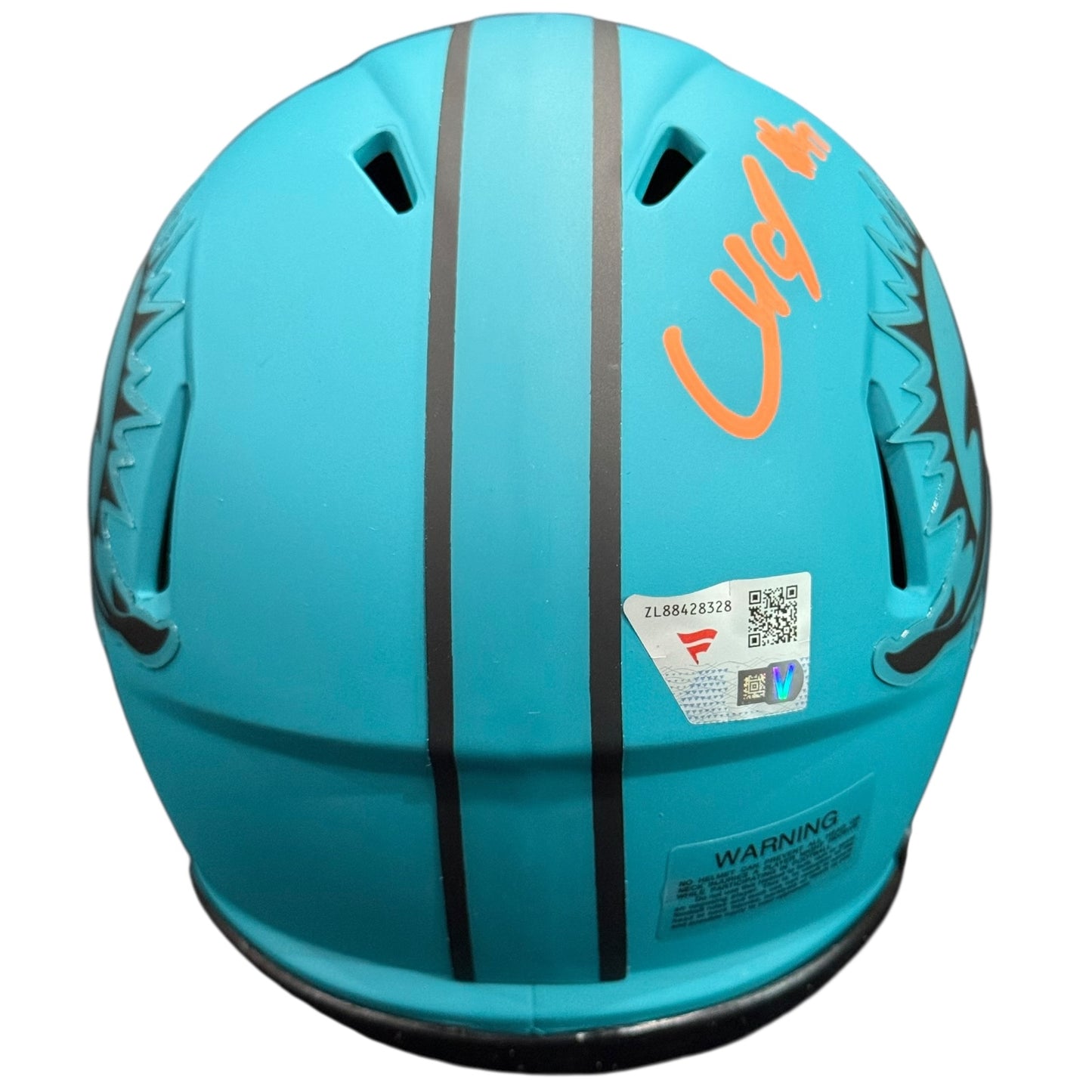Chop Robinson Autographed Miami Dolphins (RAVE Alternate) Mini Helmet - Fanatics