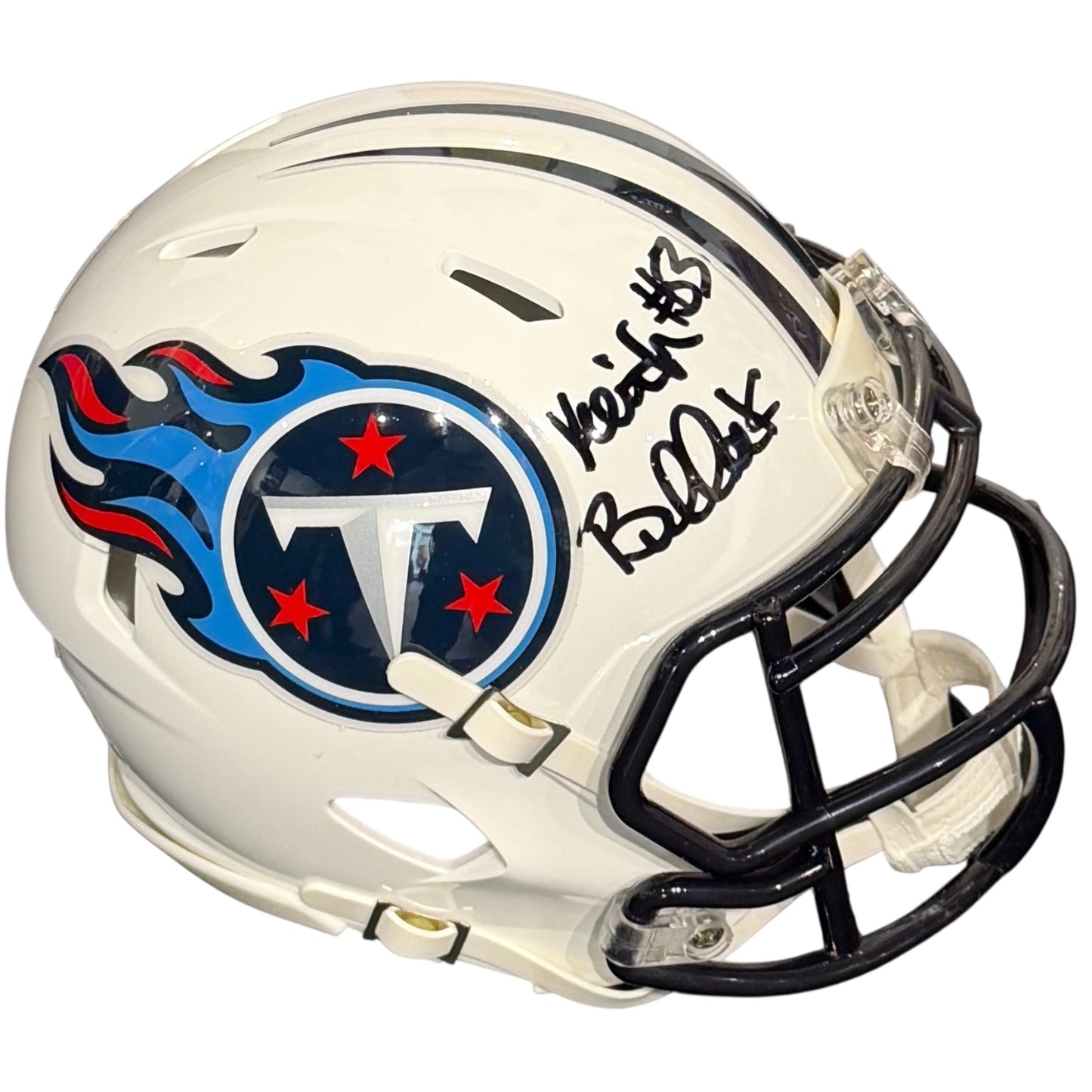 Keith Bullock Autographed Tennessee Titans Mini Helmet - JSA