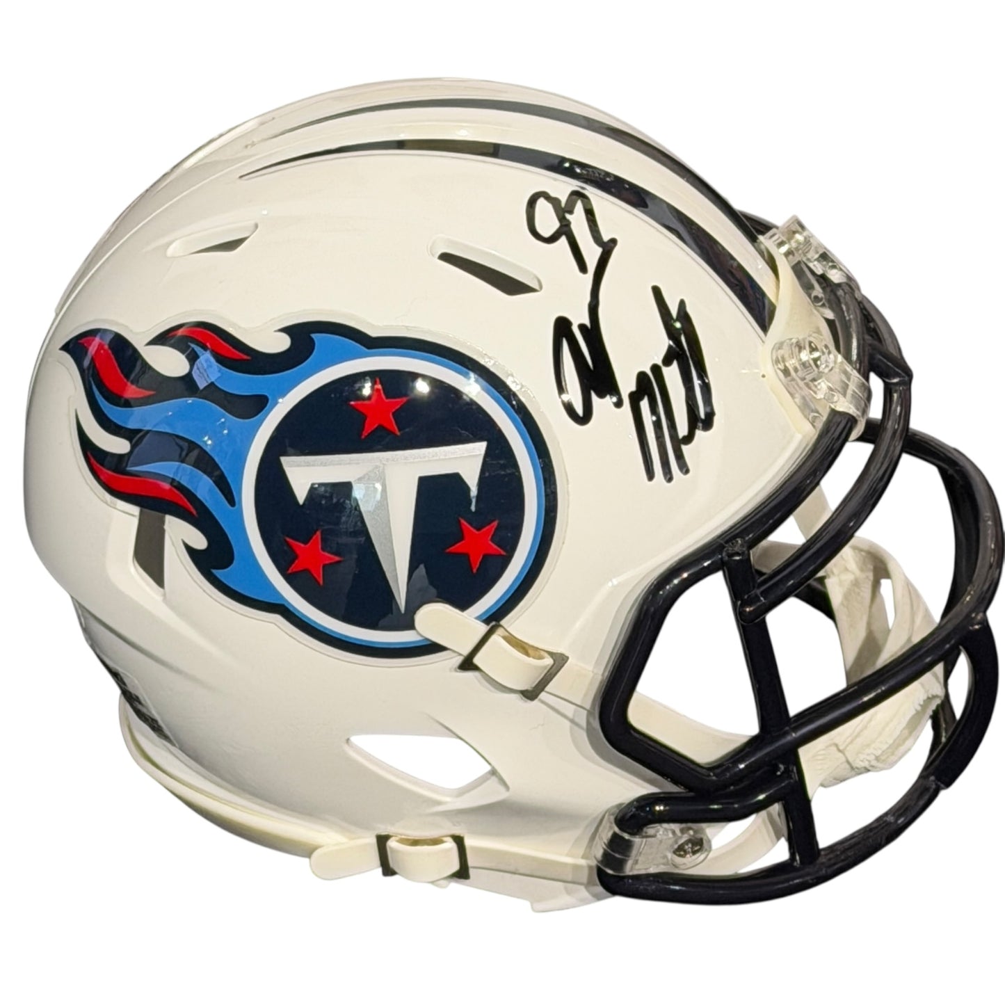 Albert Haynesworth Autographed Tennessee Titans Mini Helmet - JSA