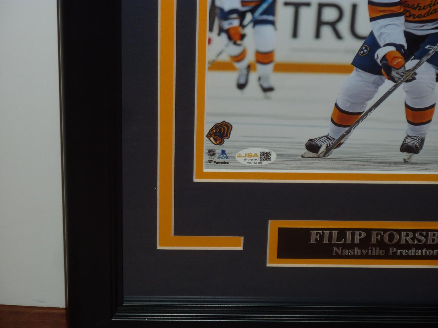 Filip Forsberg Autographed Nashville Predators (Winter Classic) Deluxe Framed 8x10 Photo - JSA