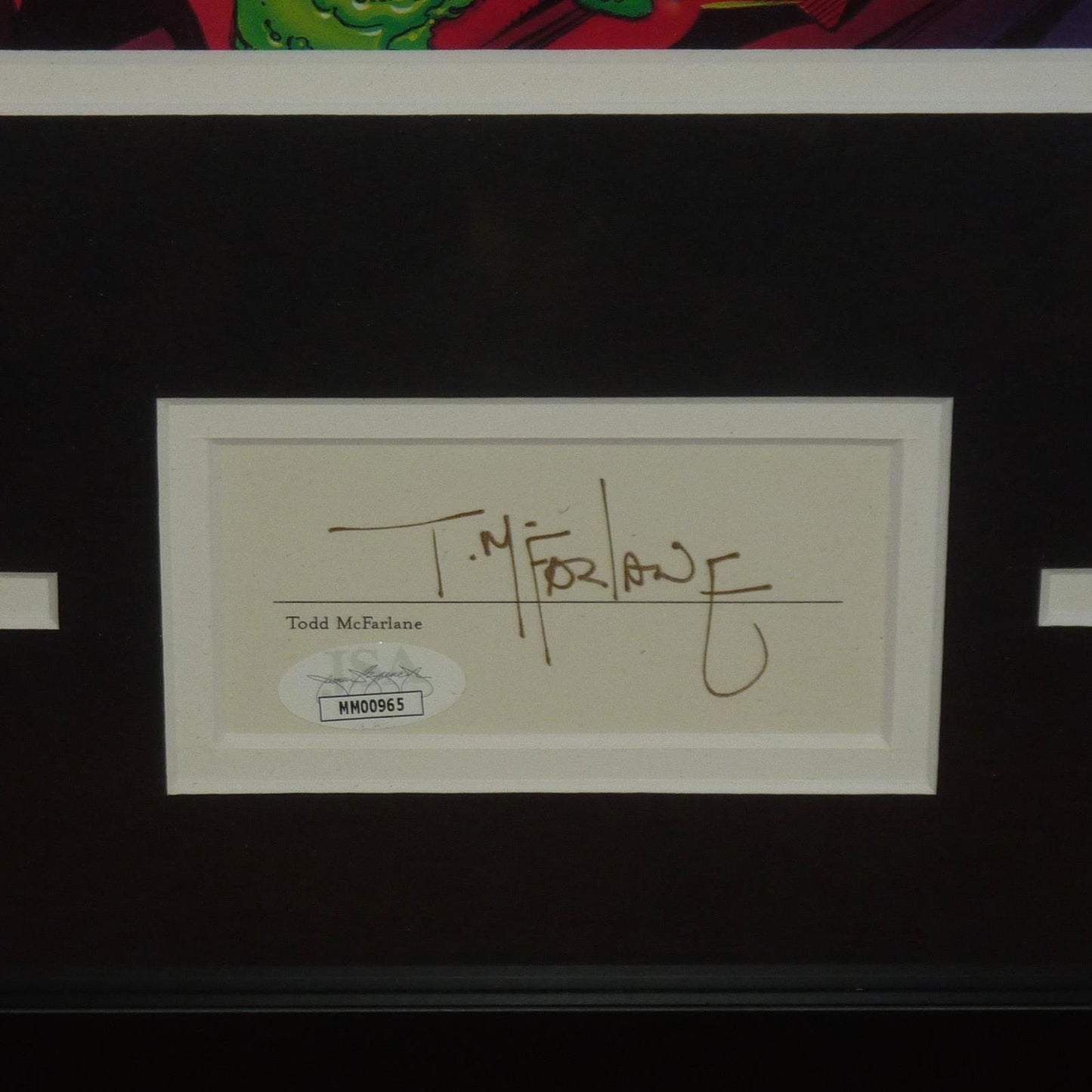 Todd McFarlane Autographed Spawn #1 Image Comic Book Signature Series Frame - JSA