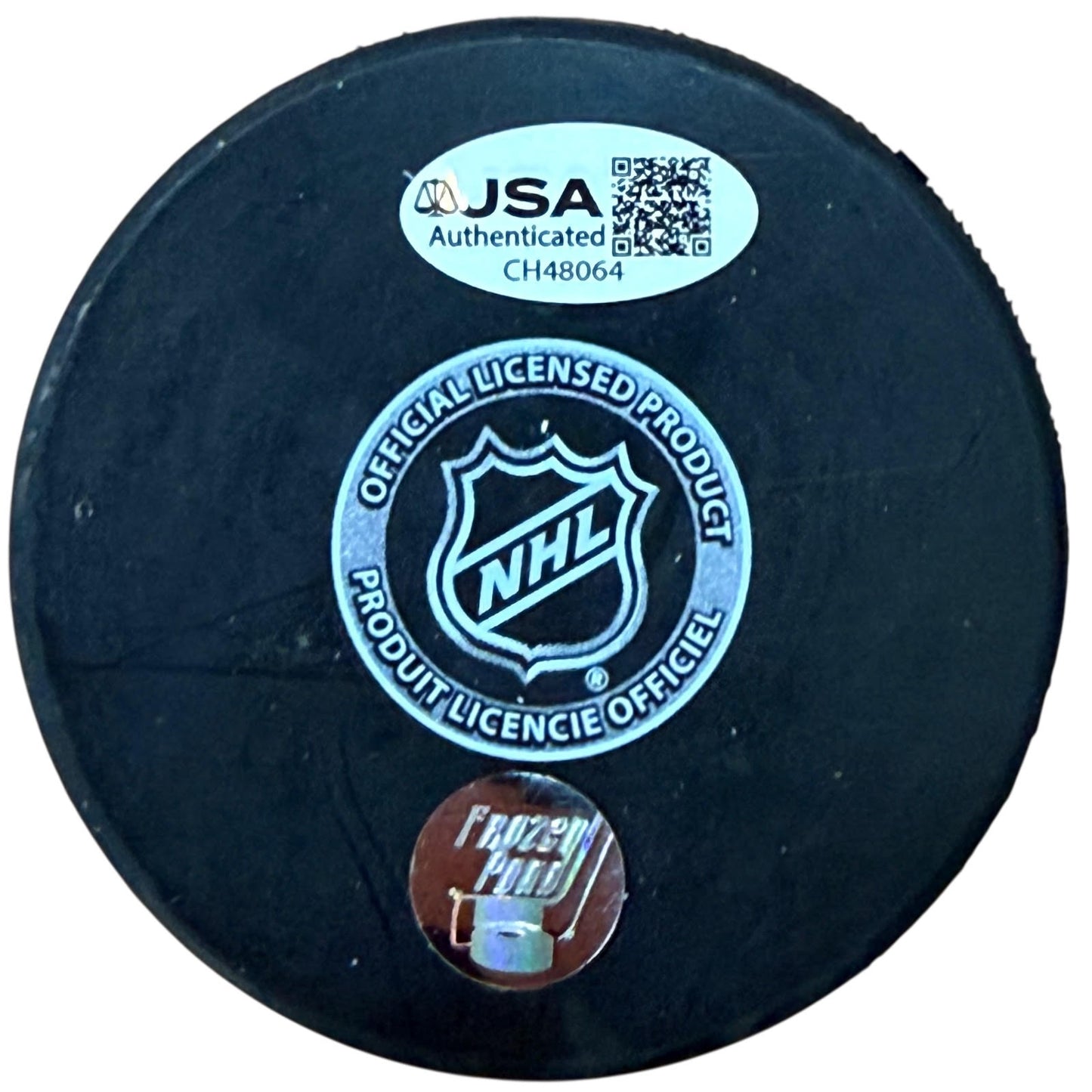 Martin St. Louis Autographed Tampa Bay Lightning Hockey Puck with Tall Case - JSA