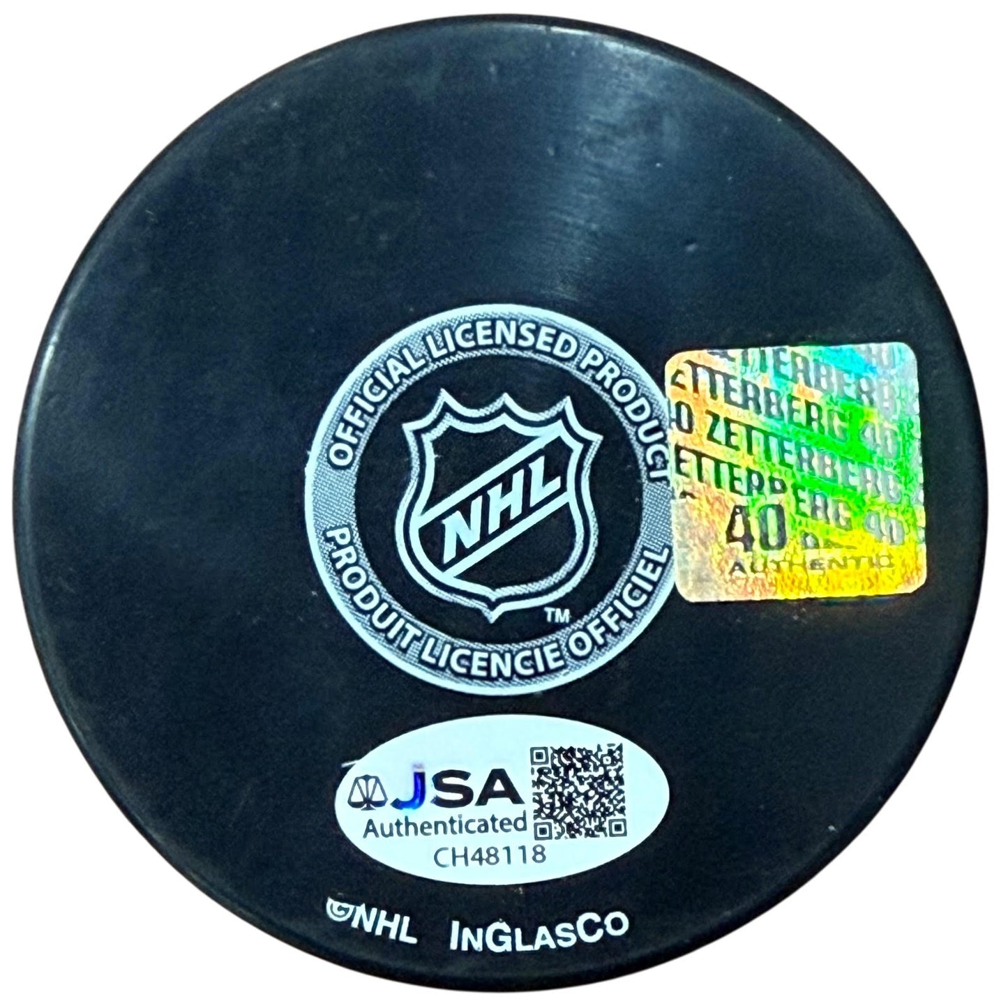 Paul Coffey Autographed Hall of Fame Hockey Puck with Tall Case - JSA