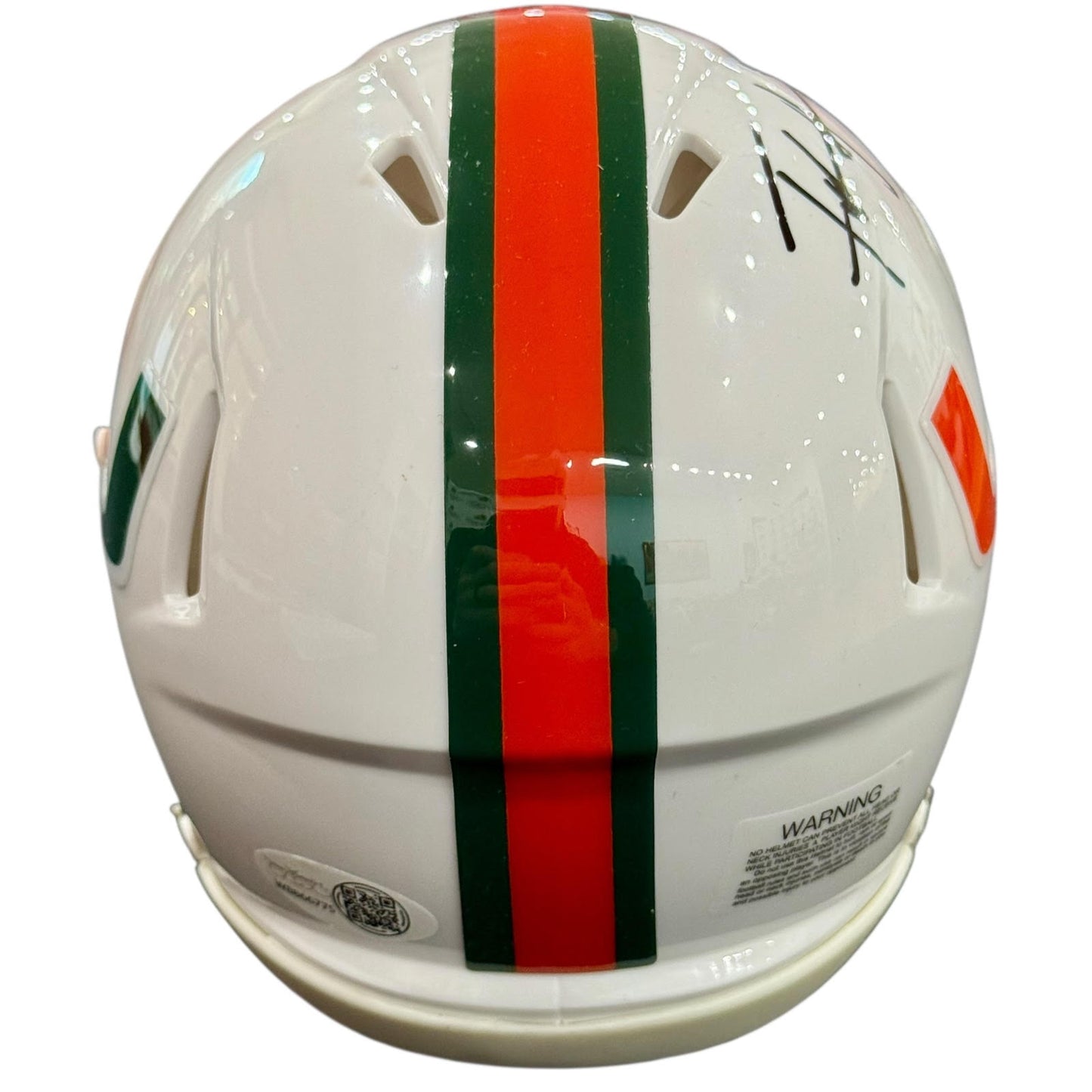 Frank Gore Autographed Miami Hurricanes Mini Helmet - JSA