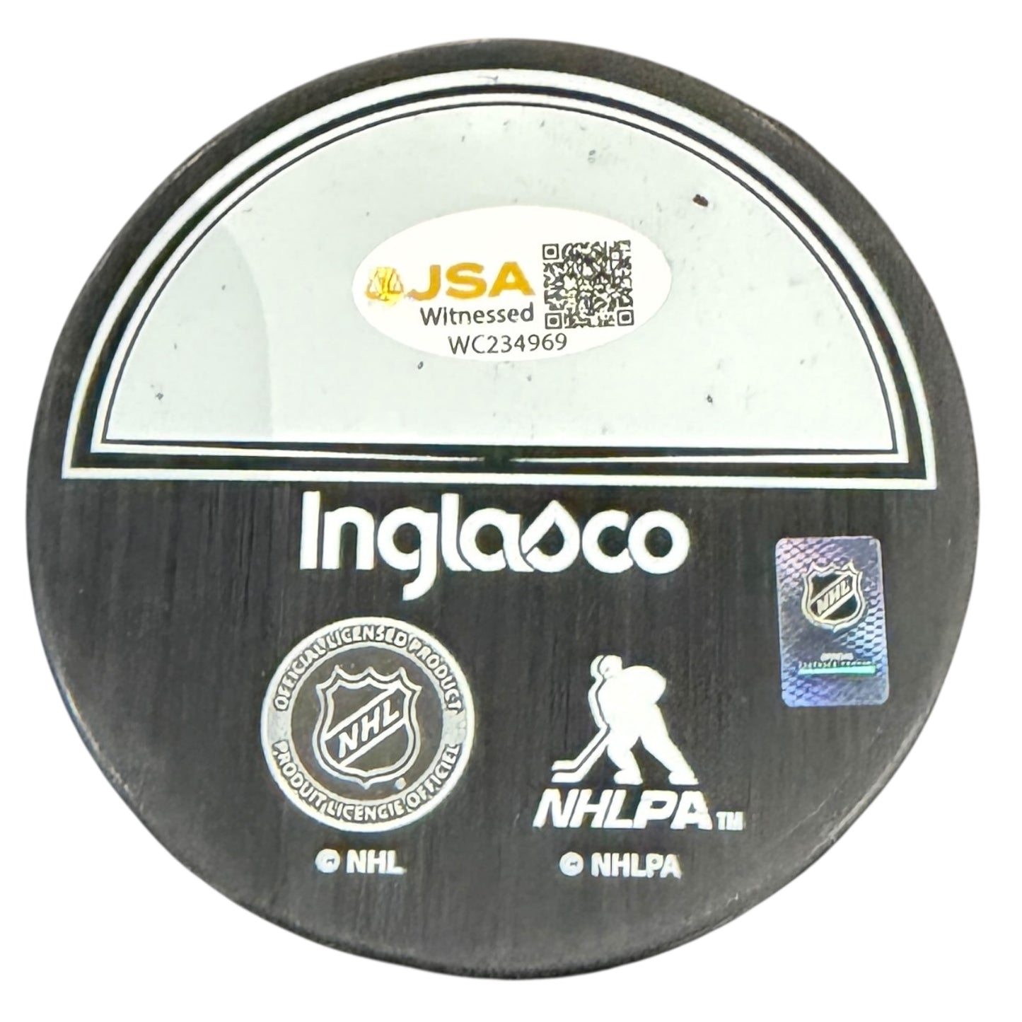 Roman Josi Autographed Nashville Predators Captain Hockey Puck - JSA