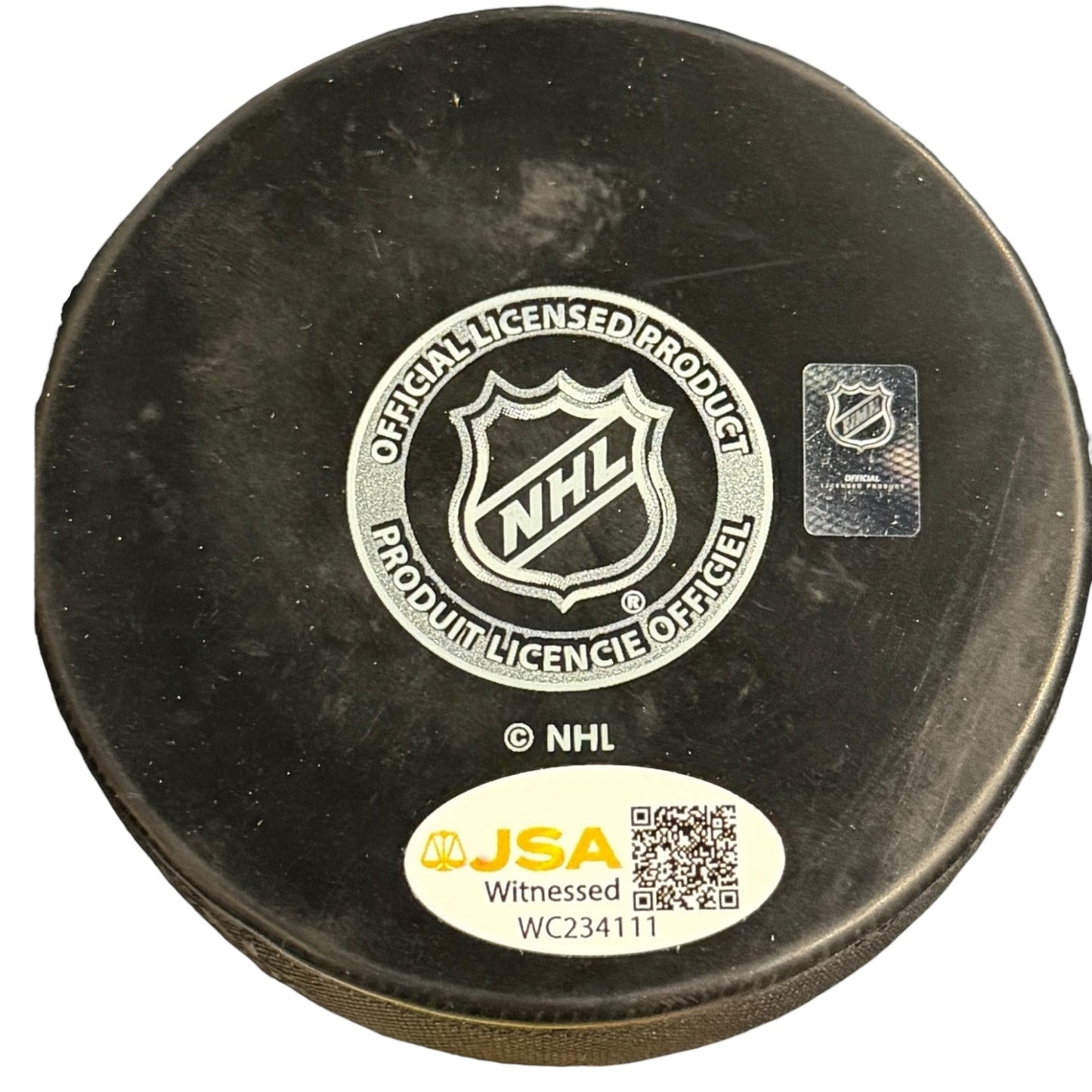 Nick Perbix Autographed Nashville Predators Hockey Puck - JSA