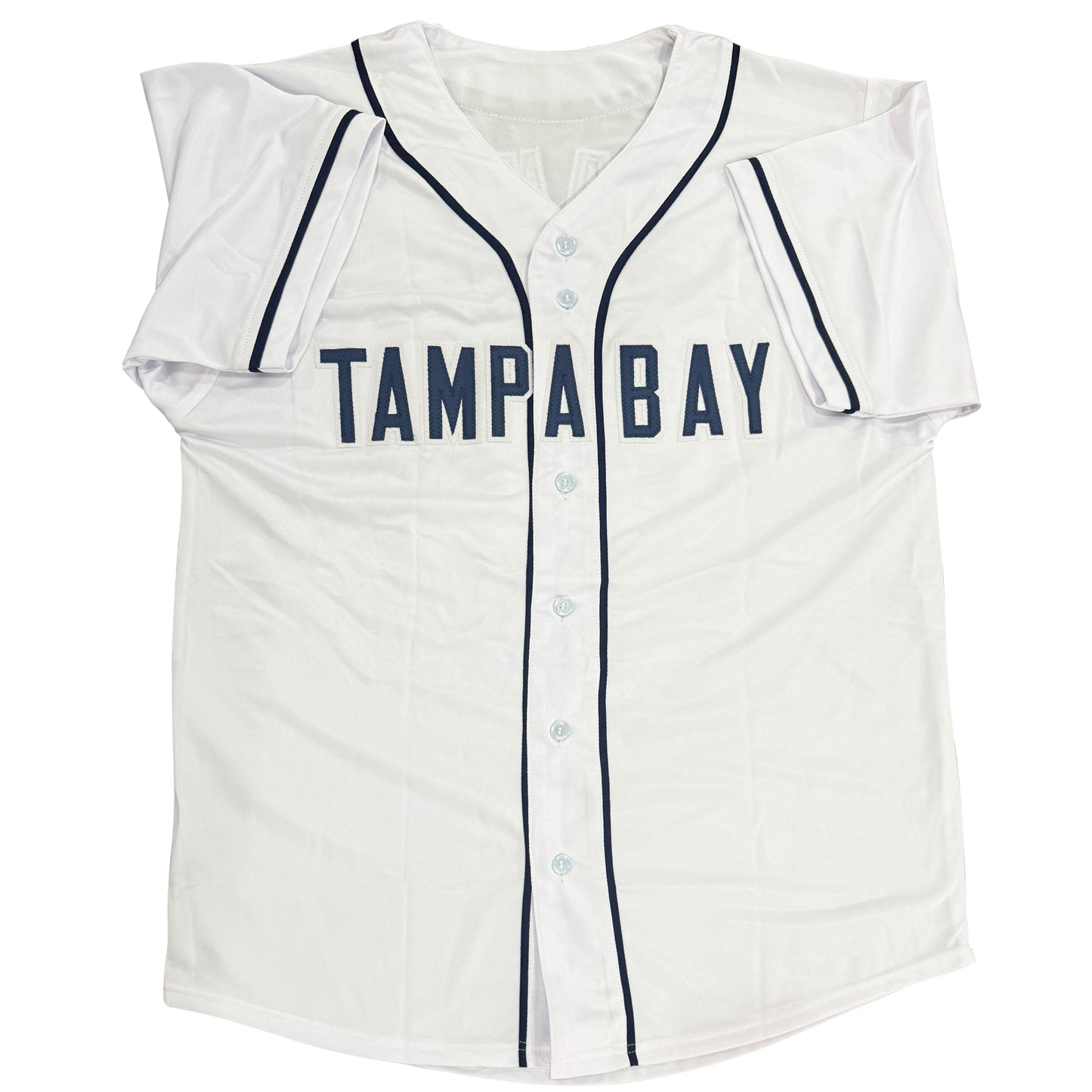 Jonathan Aranda Autographed Tampa Bay (White #62) Custom Jersey - JSA