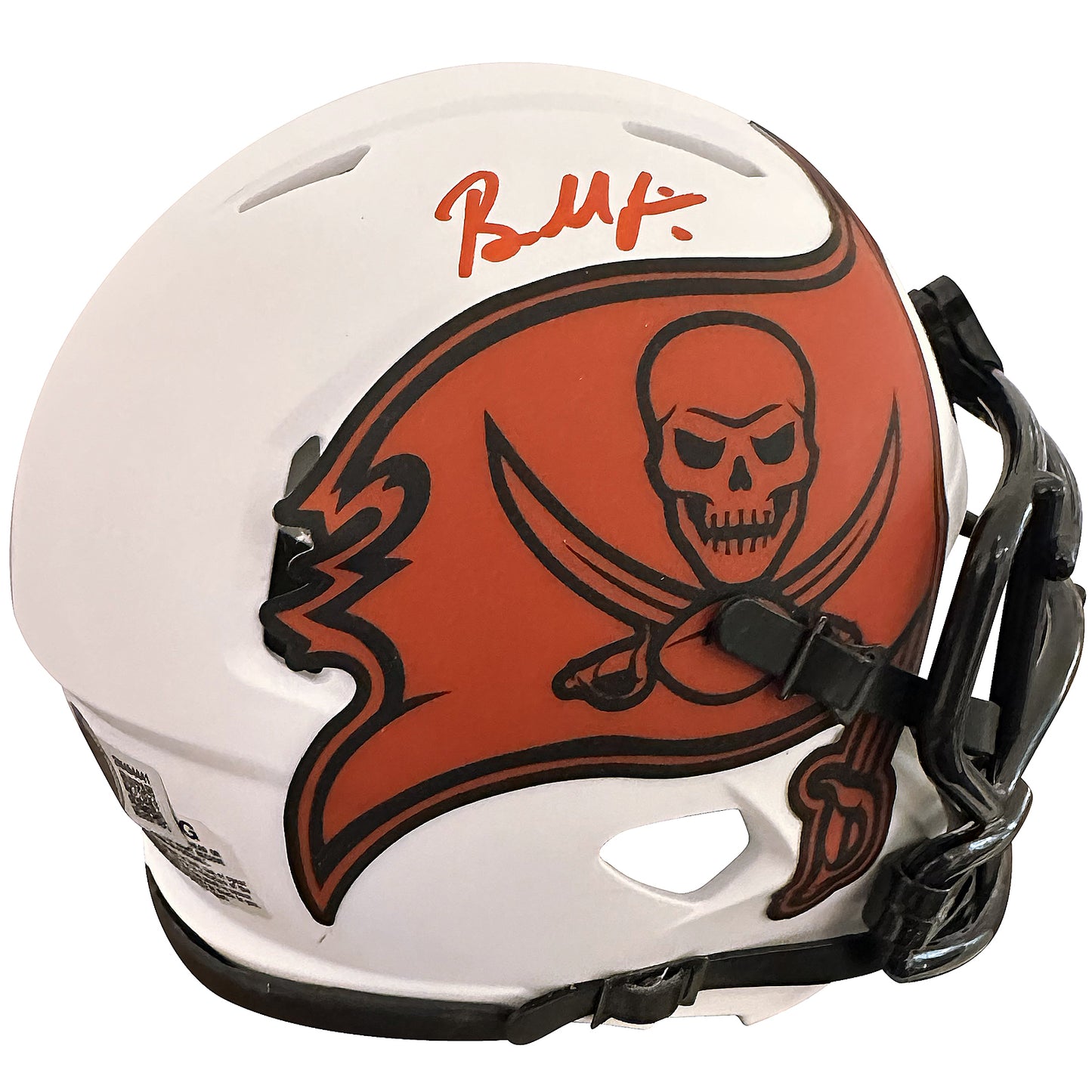Baker Mayfield Autographed Tampa Bay Buccaneers (LUNAR ECLIPSE Alternate) Mini Helmet - Beckett
