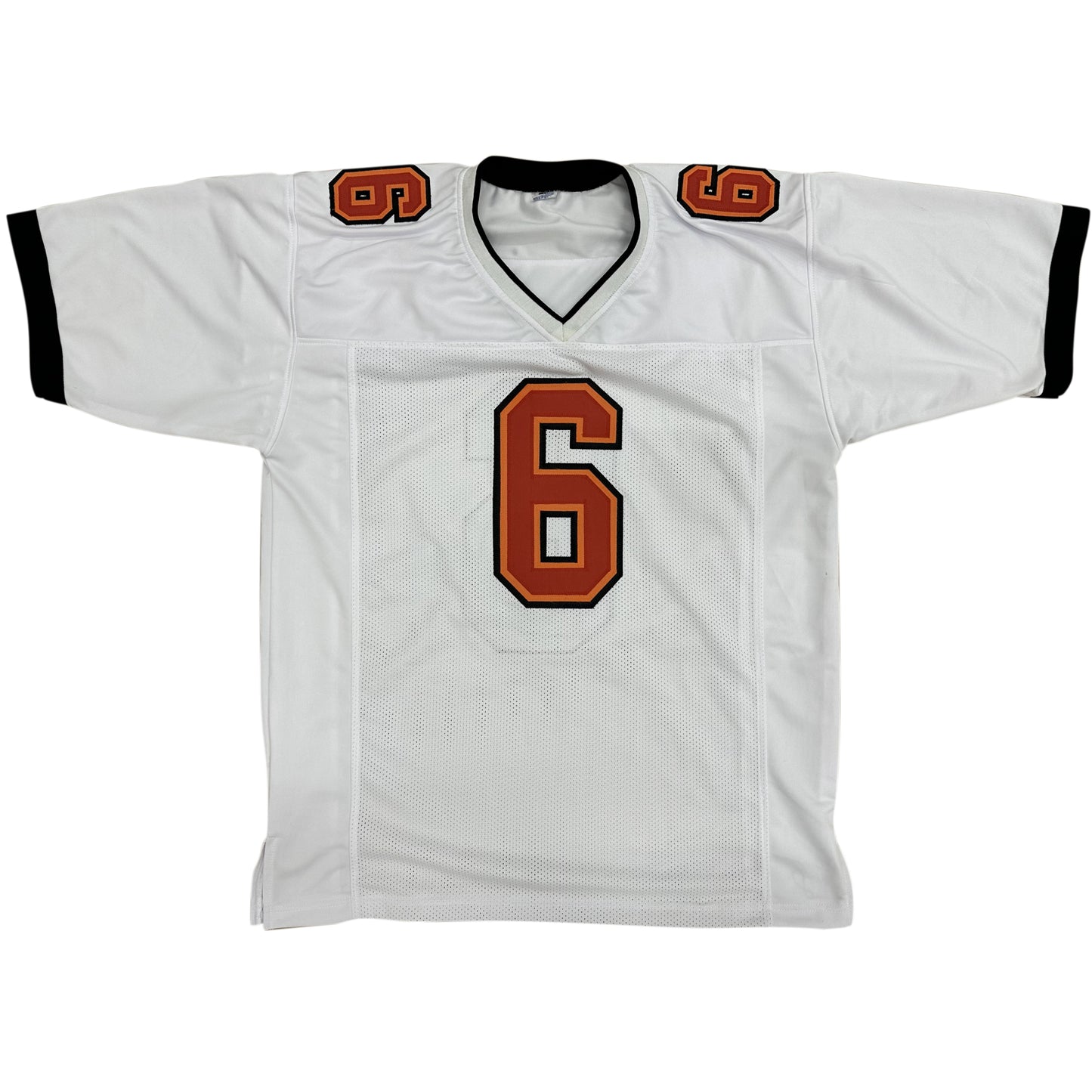 Baker Mayfield Autographed Tampa Bay (White #6) Custom Jersey - Beckett