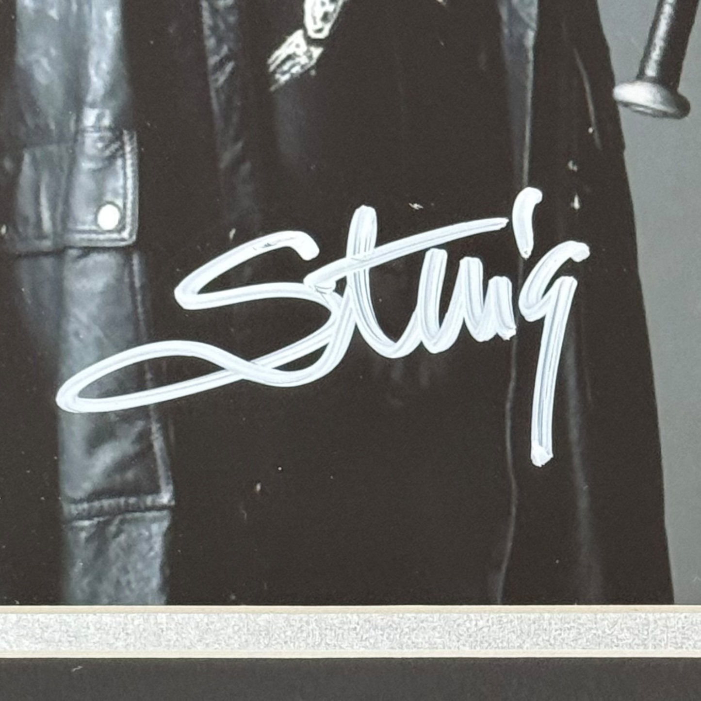 Sting Autographed WCW Wrestling (with Bat) Deluxe Framed 8x10 Photo - JSA