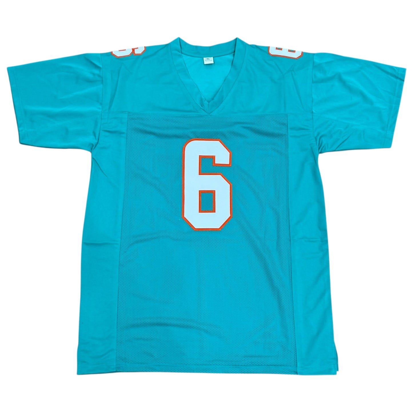 Malik Washington Autographed Miami (Aqua #6) Custom Jersey - JSA