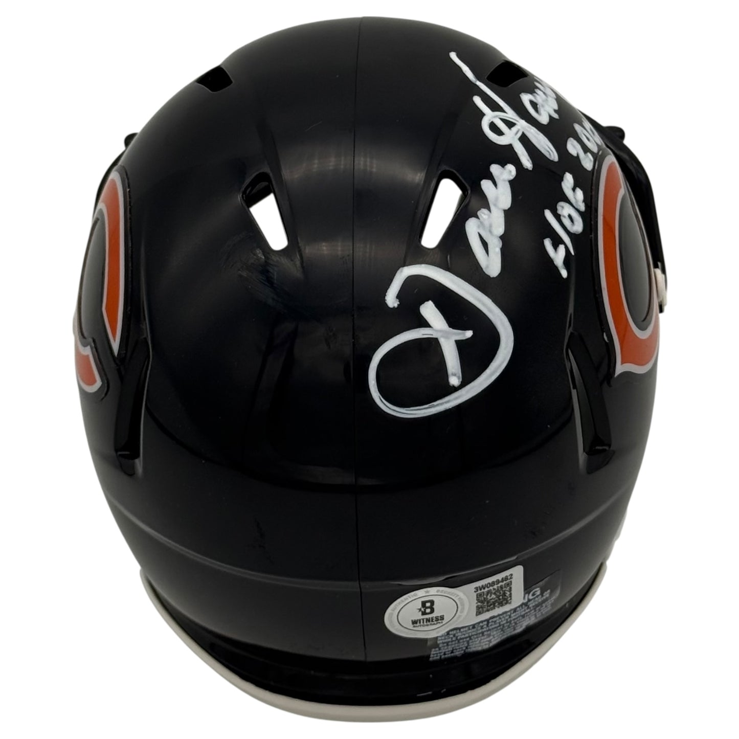 Dan Hampton Autographed Chicago Bears Mini Helmet w/ "HOF 2002" - Beckett