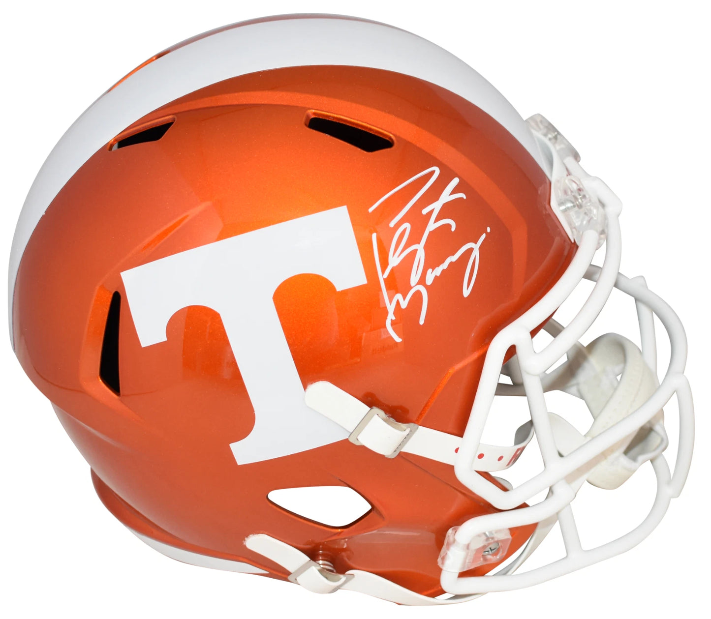 Peyton Manning Autographed Tennessee Vols (FLASH Alternate) Deluxe Full-Size Replica Helmet - Fanatics