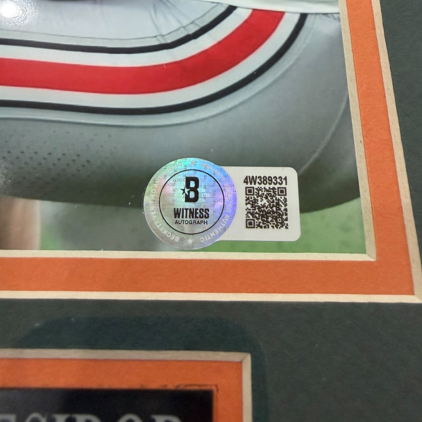 Rueben Bain Jr. & Akheem Mesidor Autographed Miami Hurricanes Deluxe Framed 8x10 Photo - Beckett