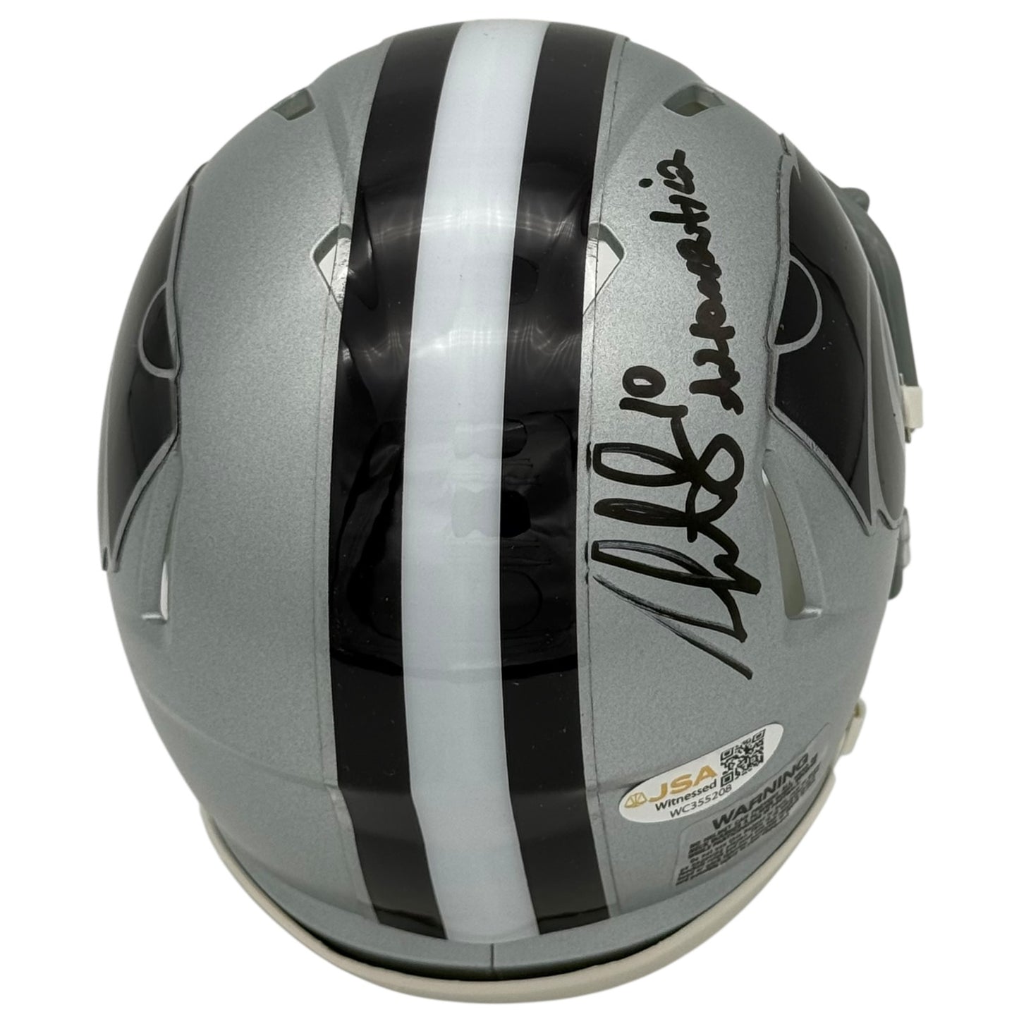 Martin Gramatica Autographed Kansas State Wildcats (Speed) Mini Helmet w/ Automatica - JSA