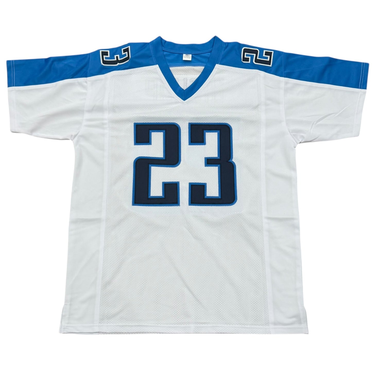 Blaine Bishop Autographed Tennessee (White #23) Custom Stitched Jersey - JSA