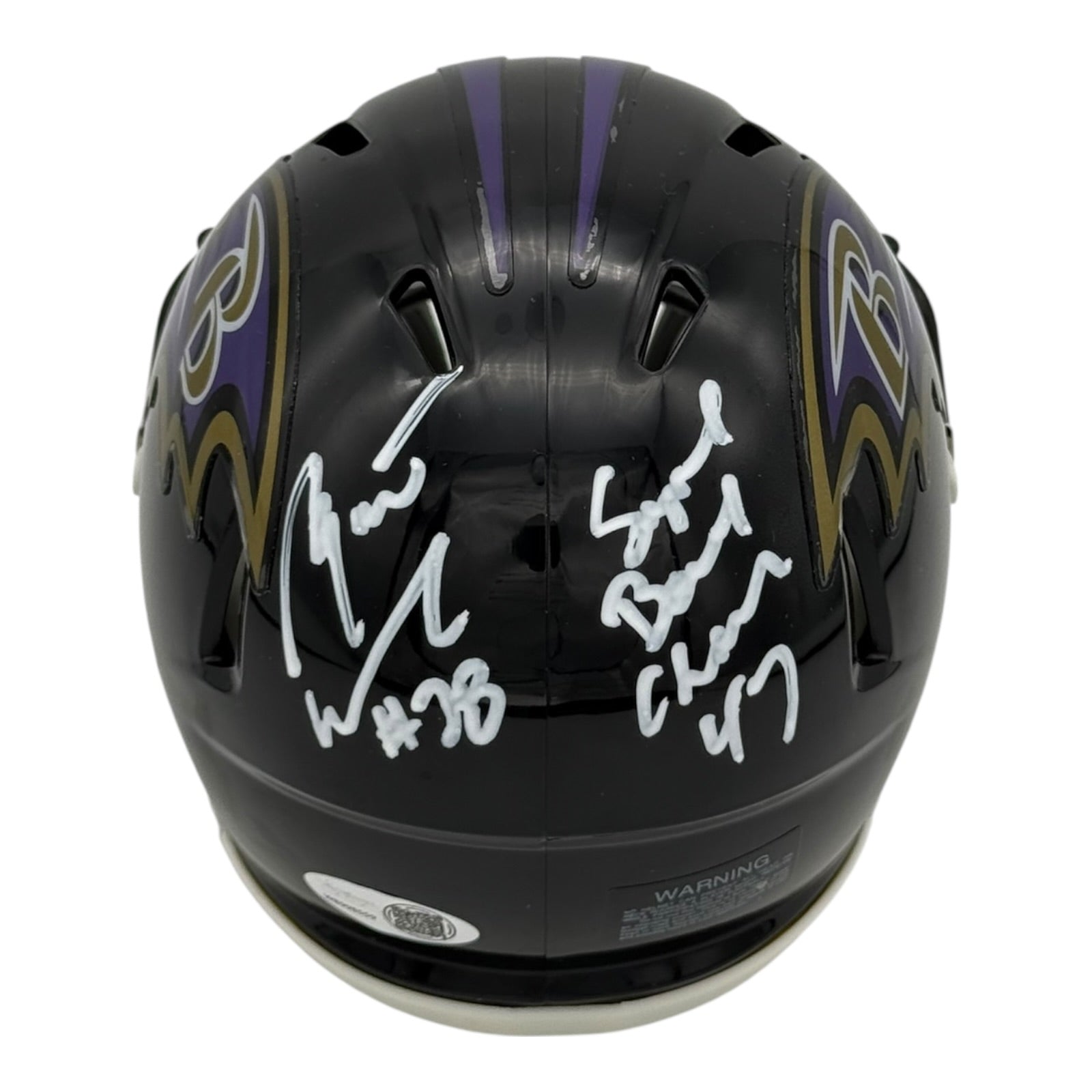Bryant McKinnie Autographed Baltimore Ravens (Speed) Mini Helmet w/