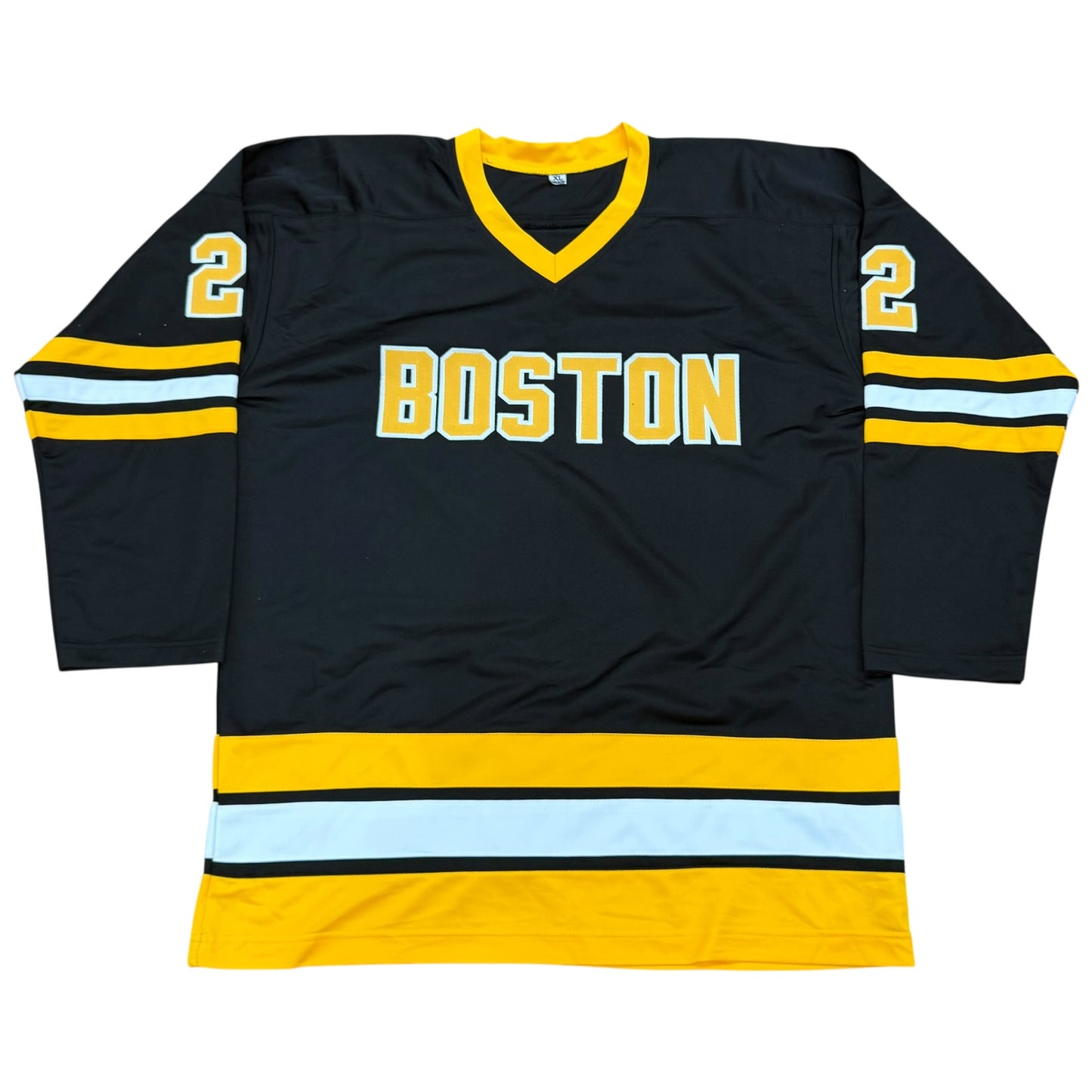 Brad Park Autographed Boston Bruins (Black #22) Custom Jersey w/ "HOF 88" - JSA