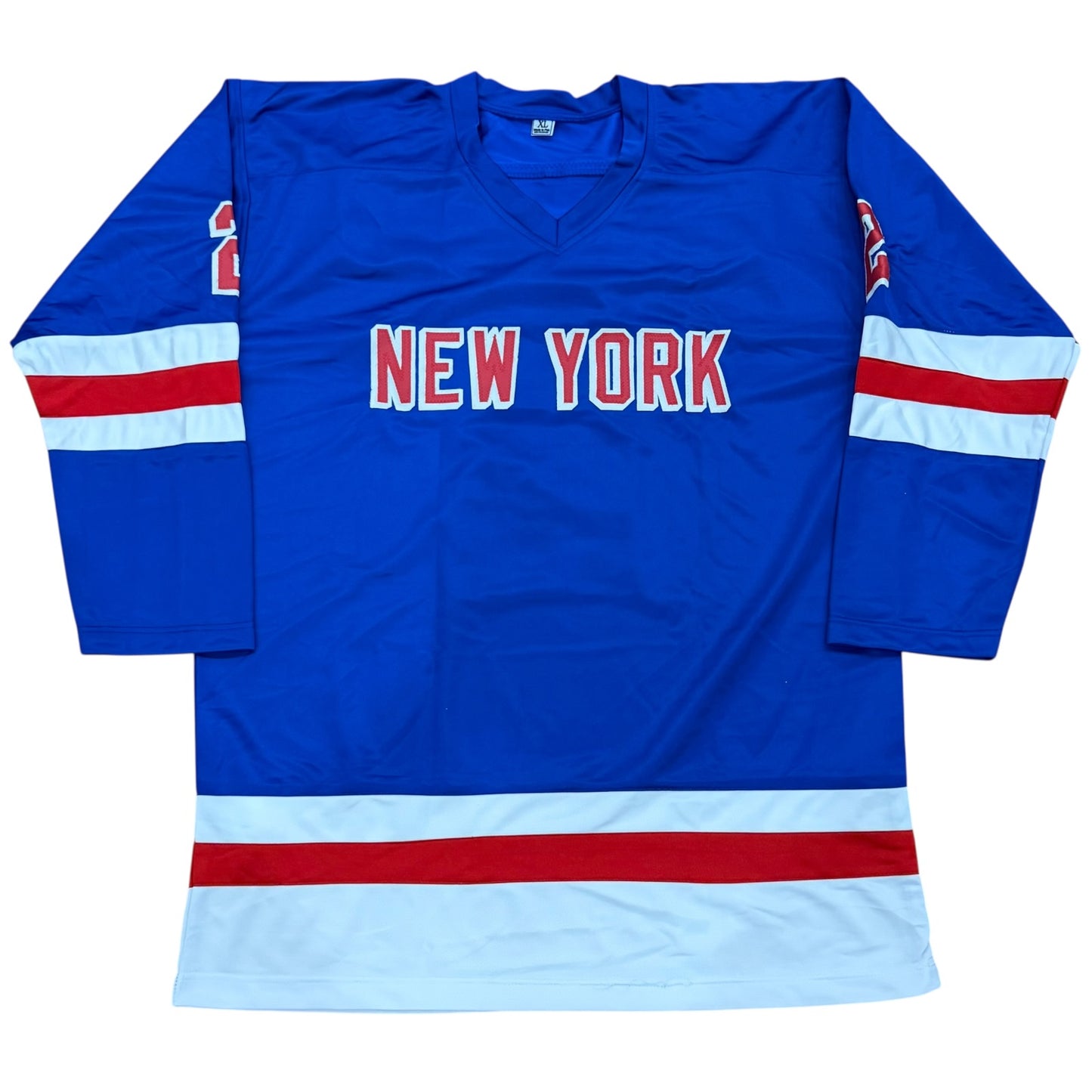 Brad Park Autographed New York (Blue #2) Custom Stitched Jersey w/ "HOF 88" - JSA