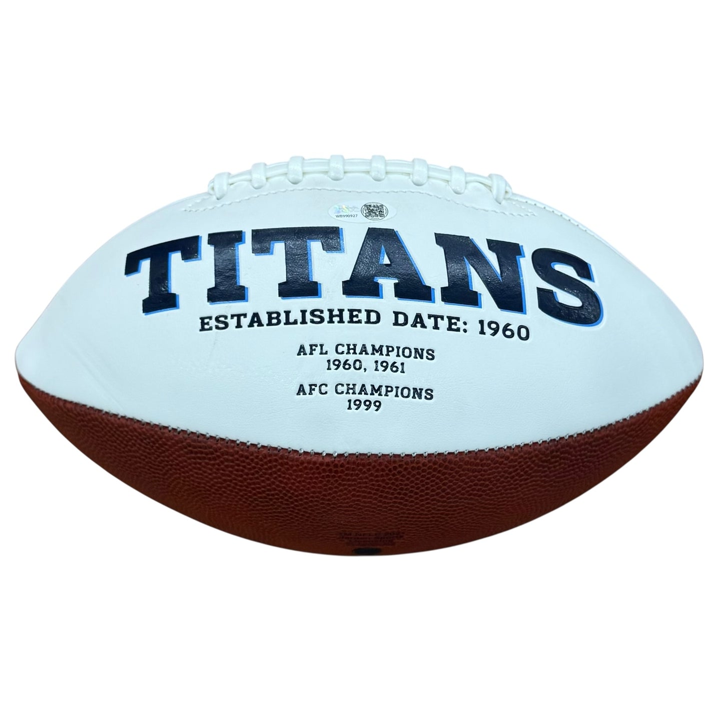 Jevon Kearse Autographed Tennessee Titans Logo Football w/ "The Freak" - JSA