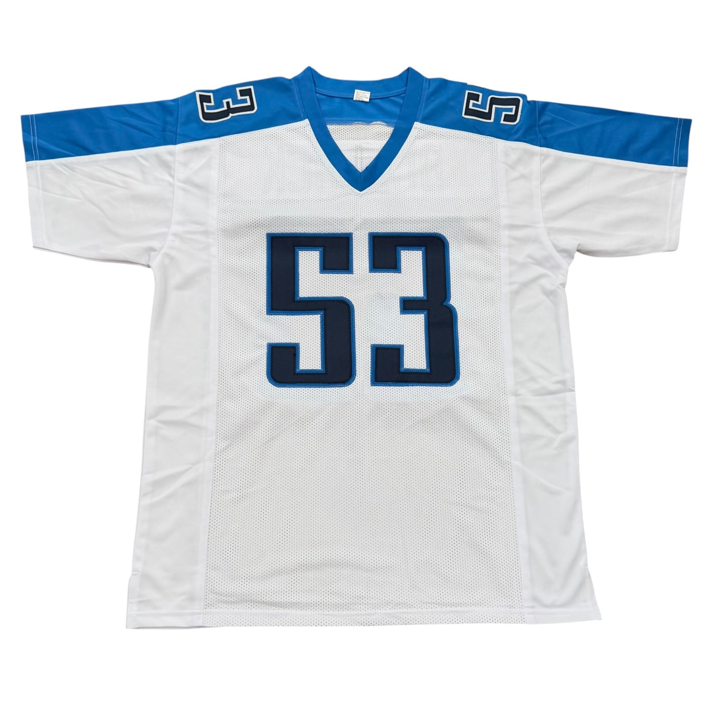 Keith Bulluck Autographed Tennessee (White #53) Custom Stitched Jersey - JSA