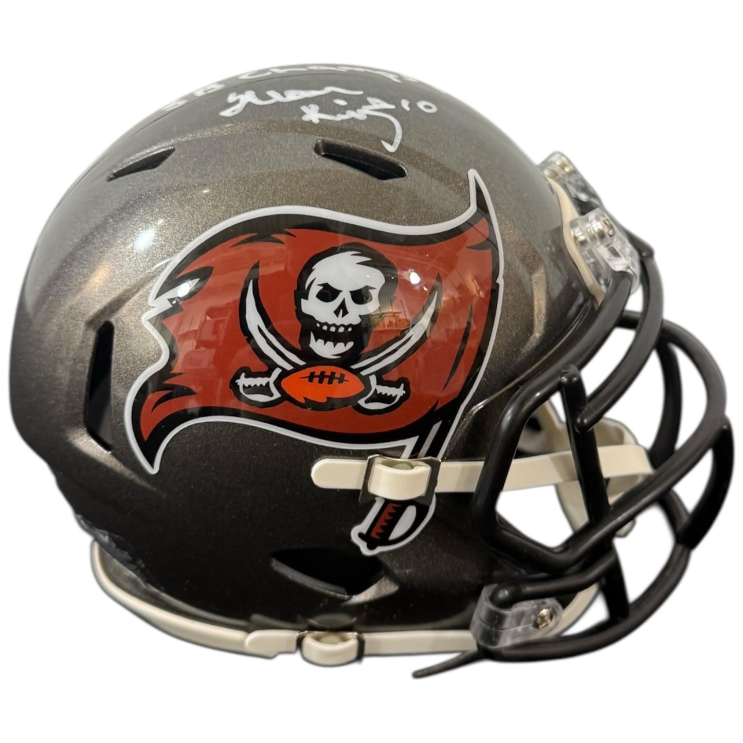 Shaun King Autographed Tampa Bay Buccaneers Mini Helmet w/ "SB XXXVII Champs" - JSA