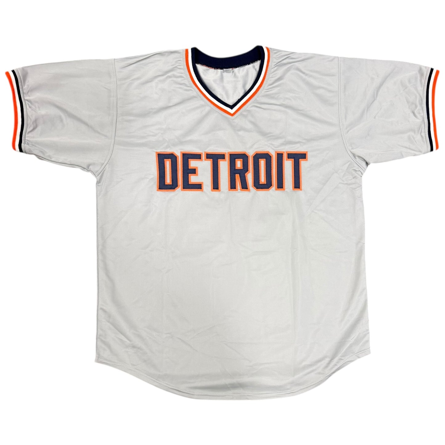 Cecil Fielder Autographed Detroit (Grey #45) Custom Jersey - JSA